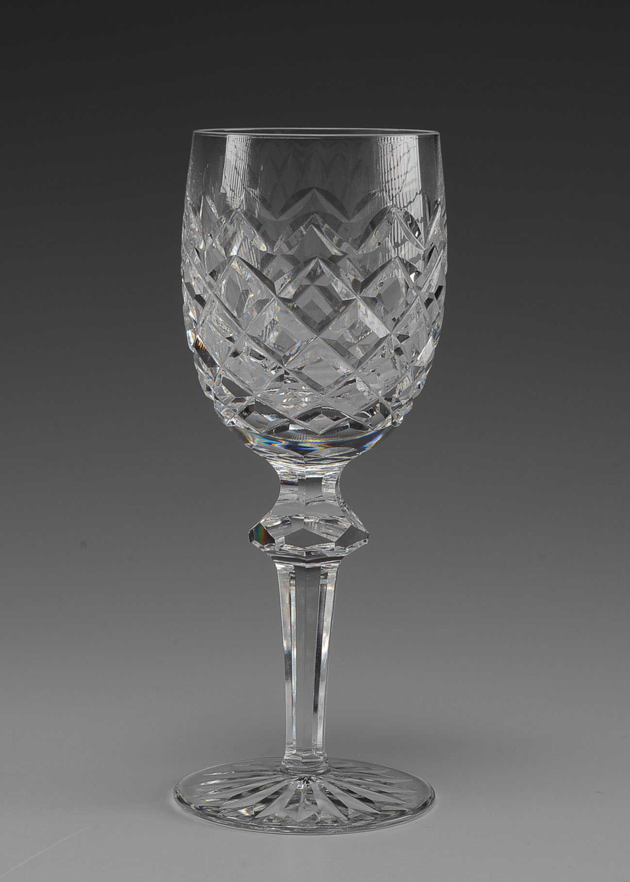 Set of Eight Powerscourt by Waterford Crystal Wine Glasses