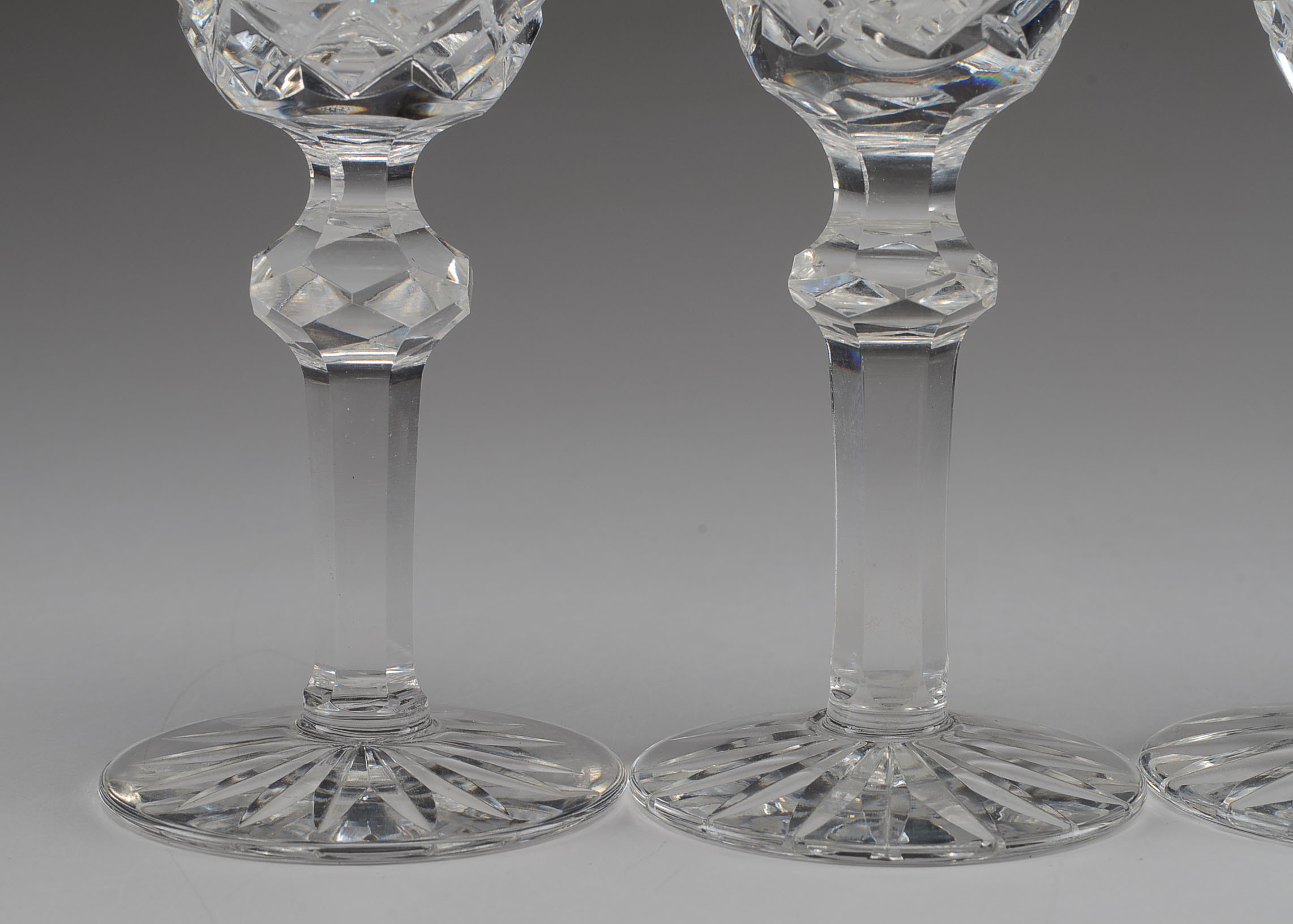 Set of Four Powerscourt by Waterford Crystal Wine Glasses