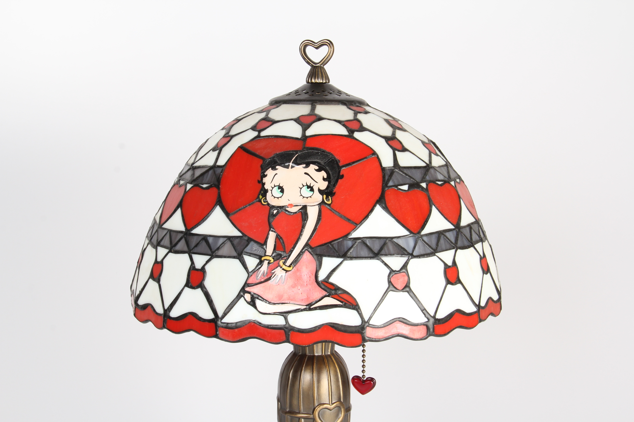 Betty Boop Danbury Mint Stained Glass Lamp and Mirror