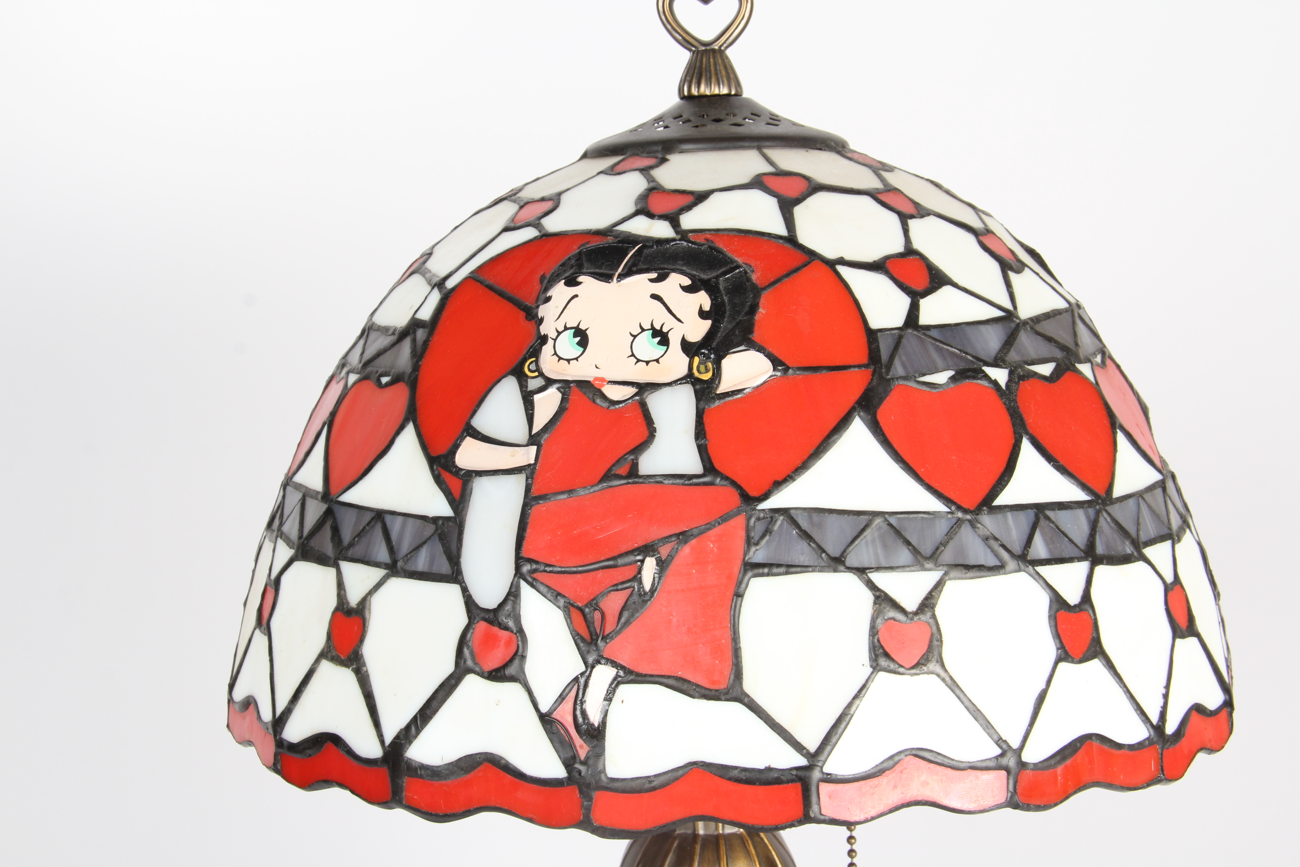 Betty Boop Danbury Mint Stained Glass Lamp and Mirror