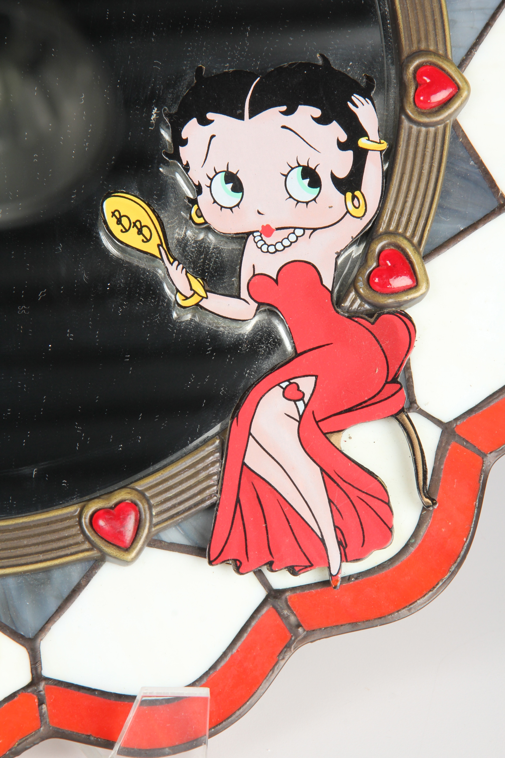 Betty Boop Danbury Mint Stained Glass Lamp and Mirror