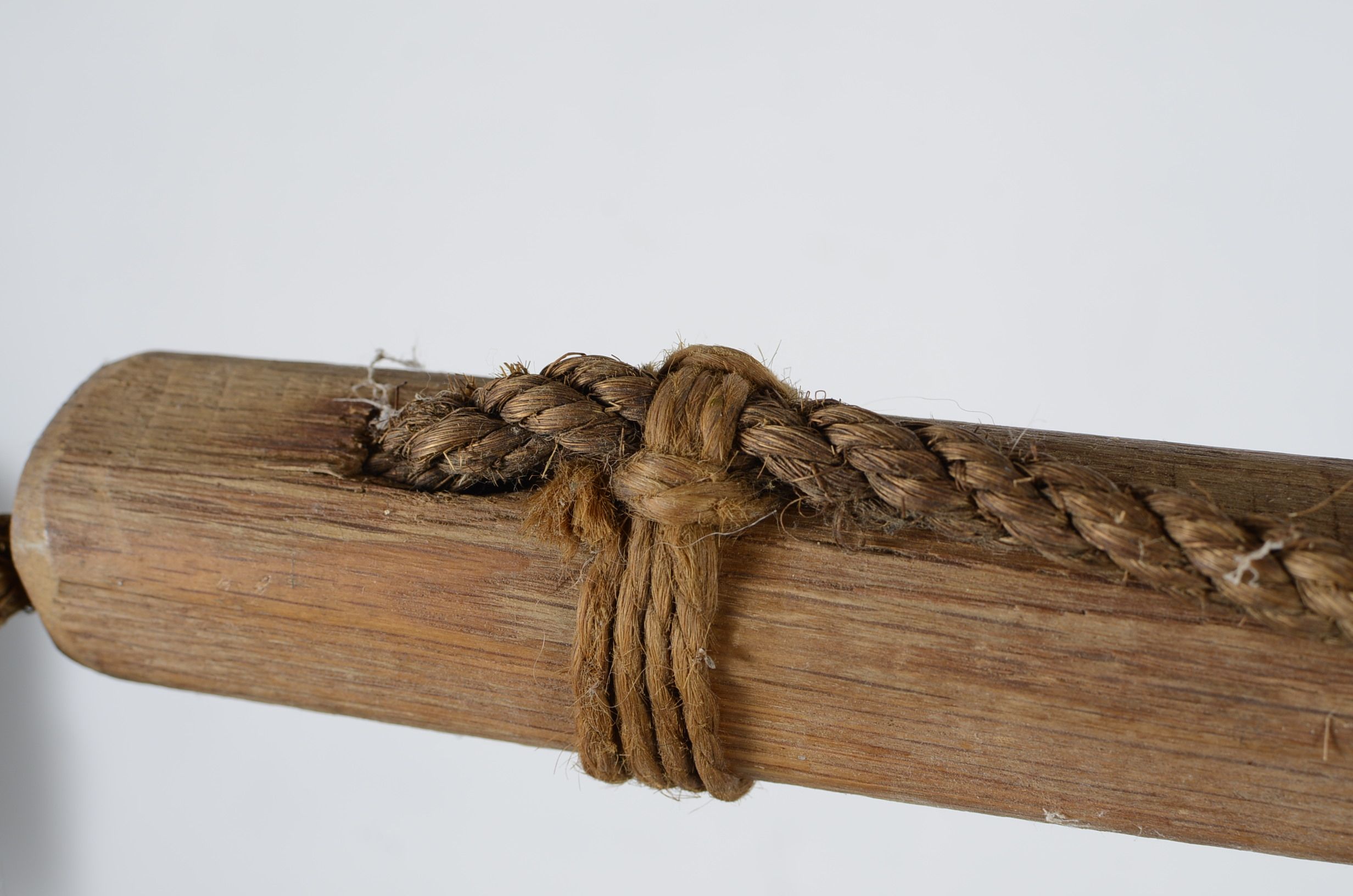 Antique Whaling Harpoon and Mermaid Painted Boat Oar Circa 1800's