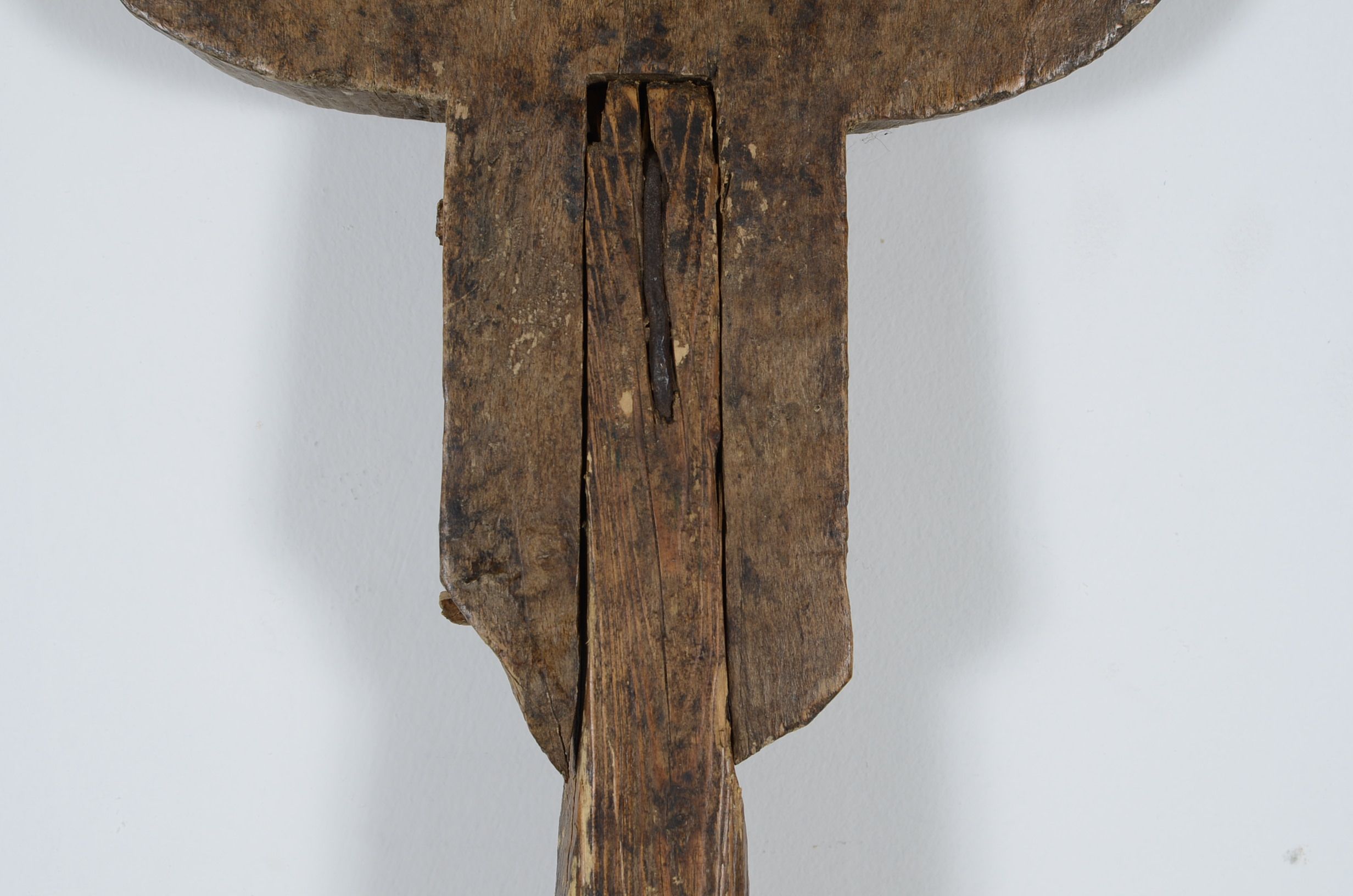 Antique Whaling Harpoon and Mermaid Painted Boat Oar Circa 1800's