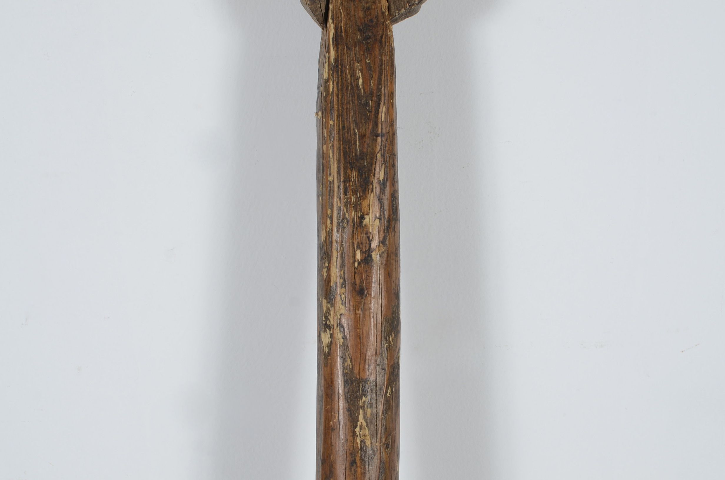 Antique Whaling Harpoon and Mermaid Painted Boat Oar Circa 1800's