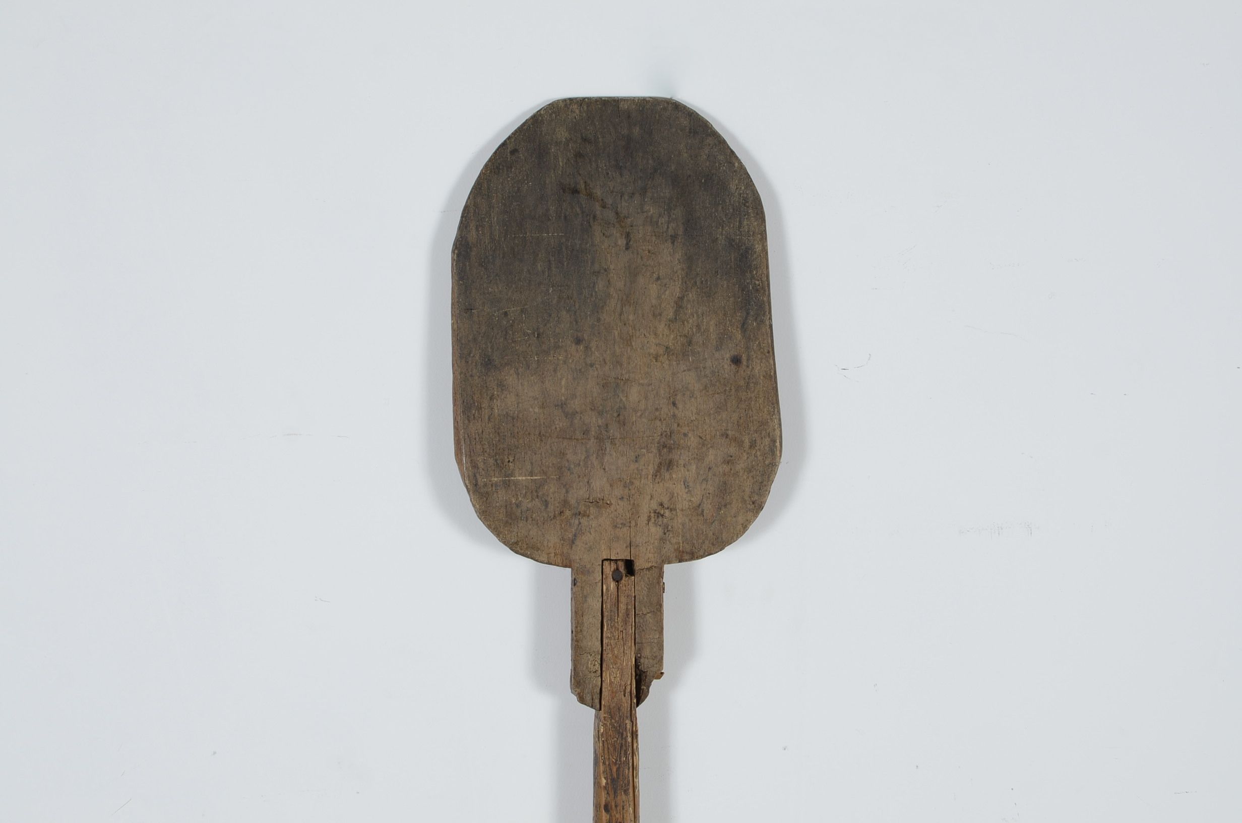 Antique Whaling Harpoon and Mermaid Painted Boat Oar Circa 1800's