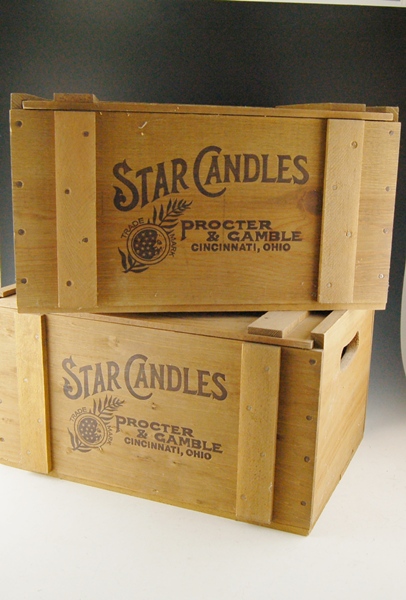 Procter and Gamble Star Candles Crates