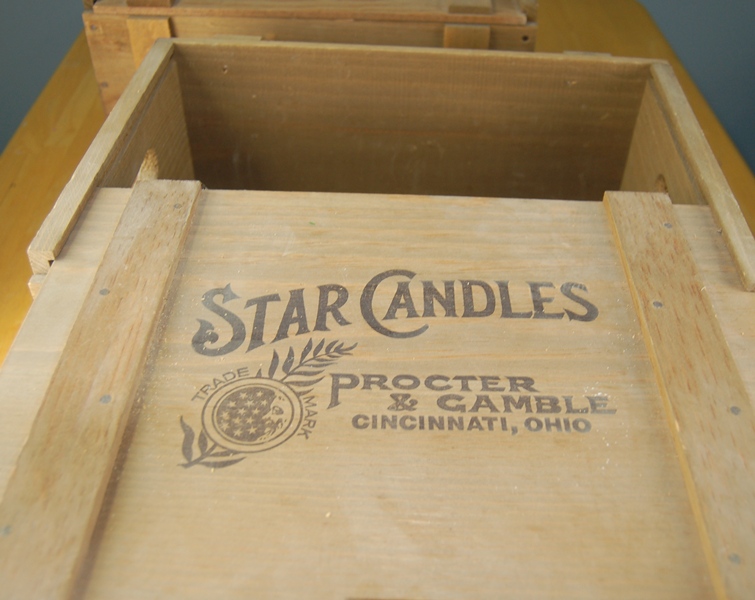 Procter and Gamble Star Candles Crates