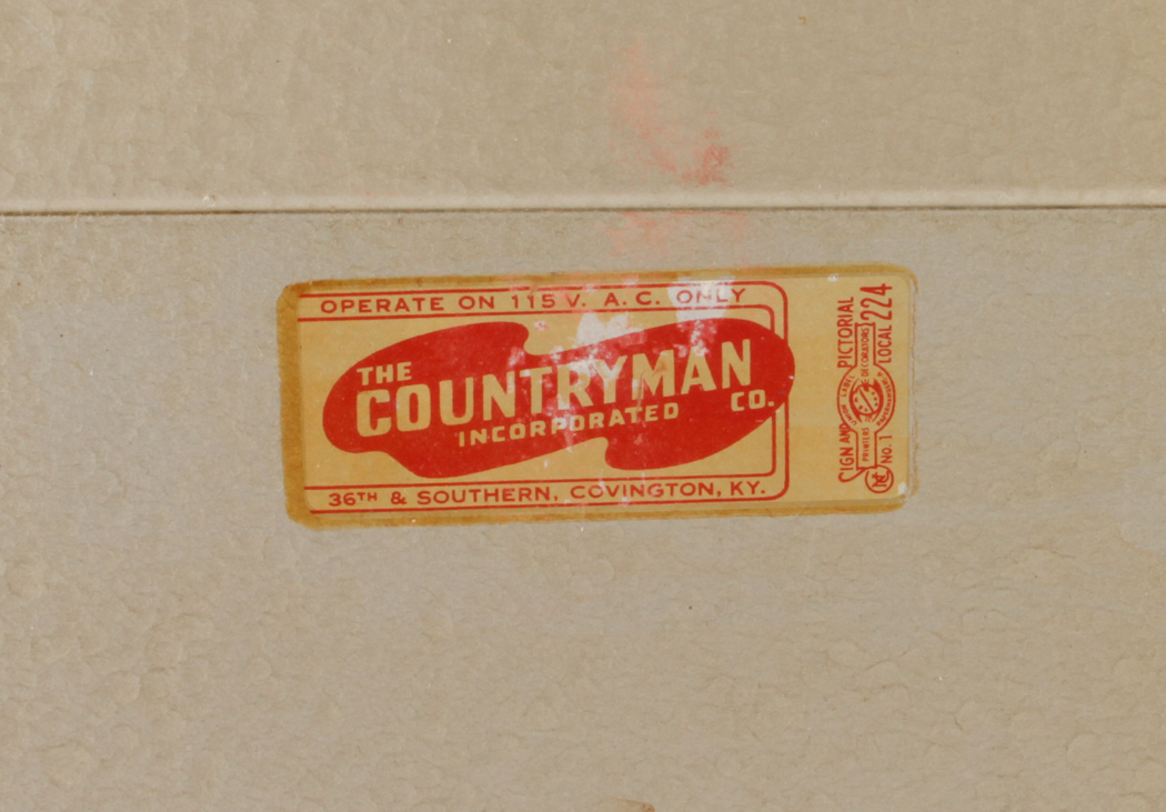 The Countryman Inc. Co. "Hudepohl" Square Advertising Clock