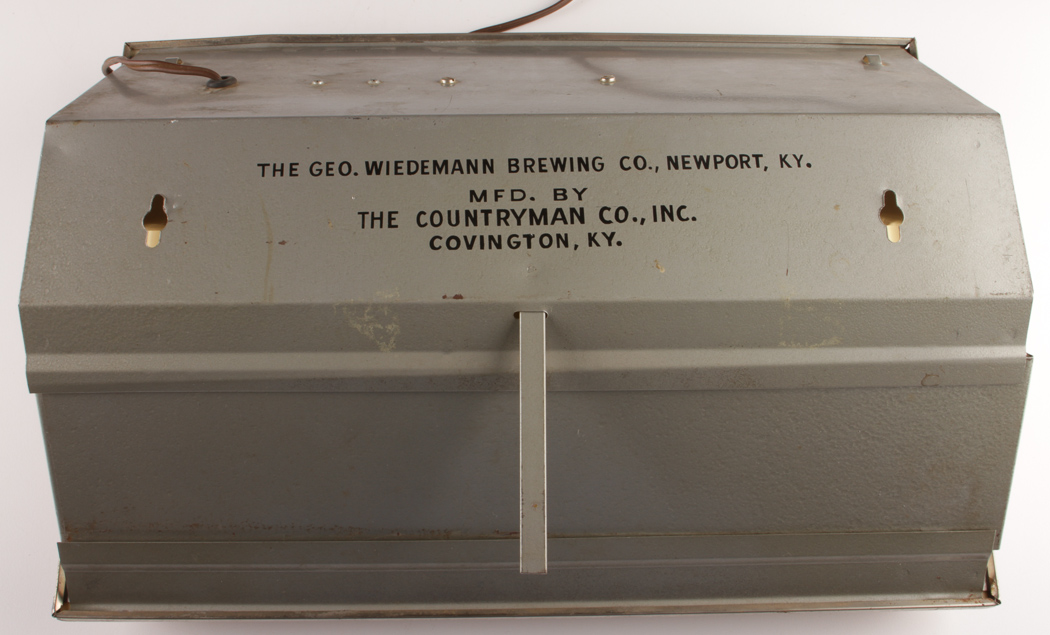 Lighted Wiedemann Beer Bar Clock