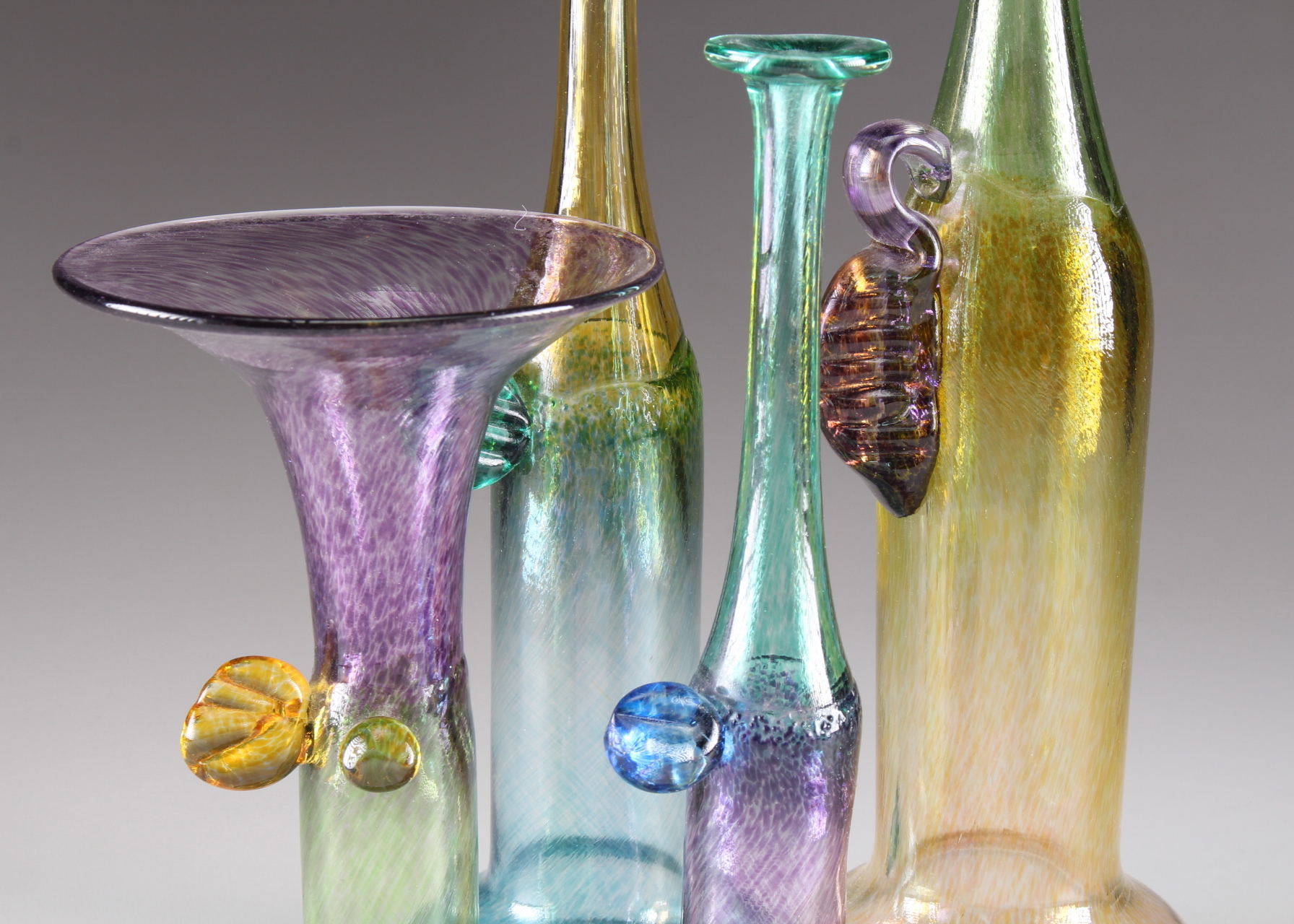 Collection of Four Kosta Boda Vases
