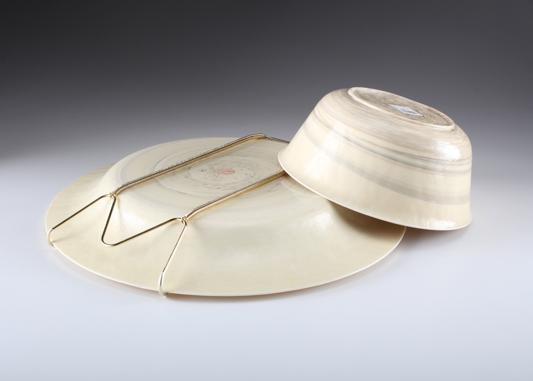 Modern-Style Vietri Charger and Bowl
