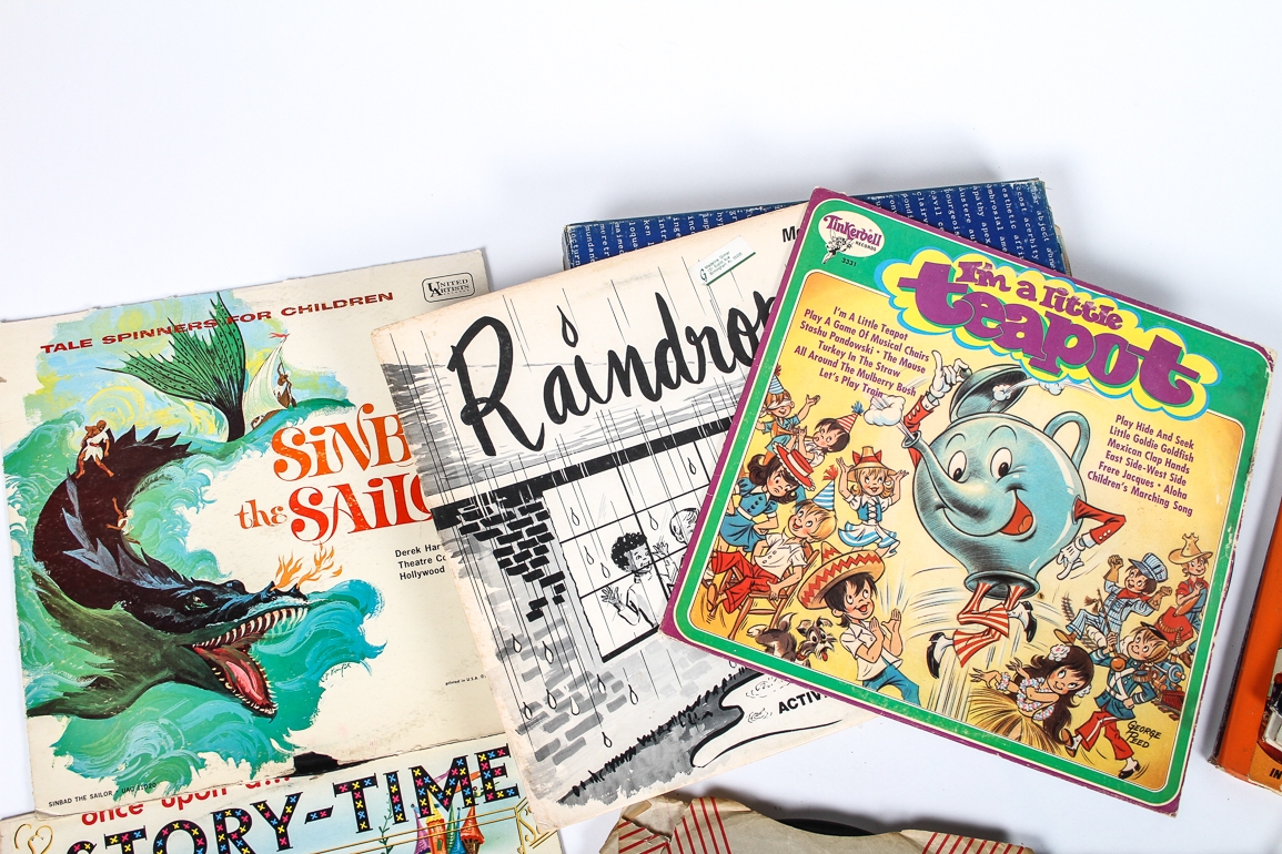 Fun Collection of Vintage Children's Vinyl Records