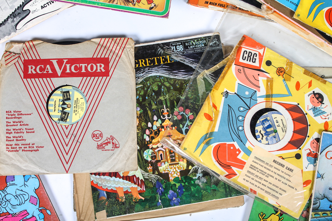 Fun Collection of Vintage Children's Vinyl Records