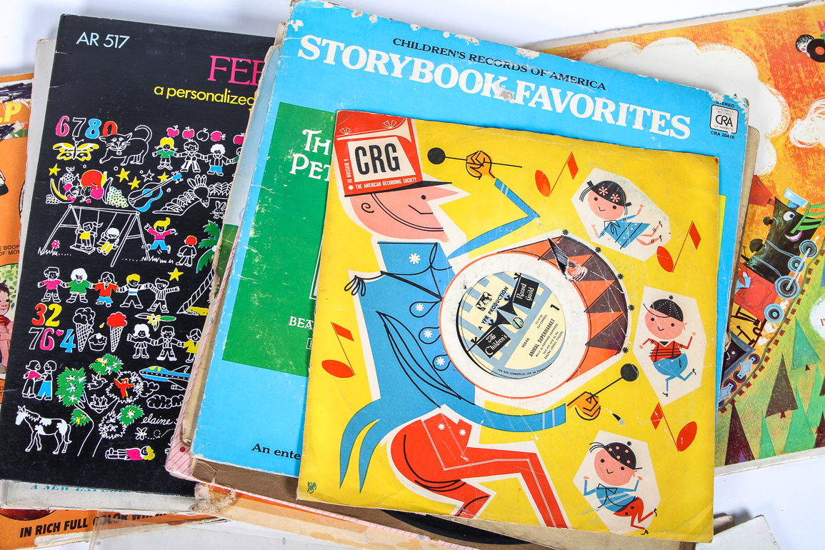 Fun Collection of Vintage Children's Vinyl Records
