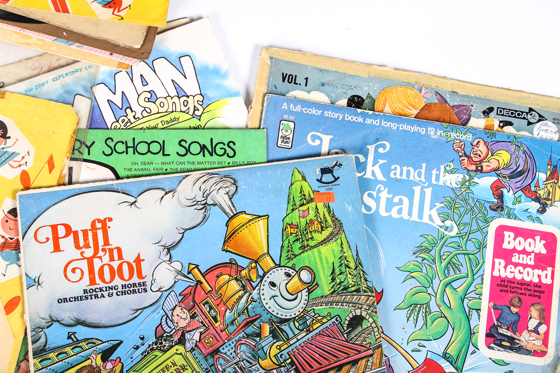 Fun Collection of Vintage Children's Vinyl Records