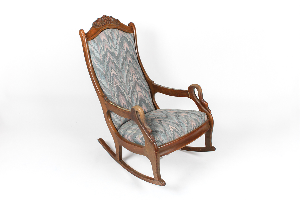 Early 20th Century Gooseneck Rocking Chair EBTH