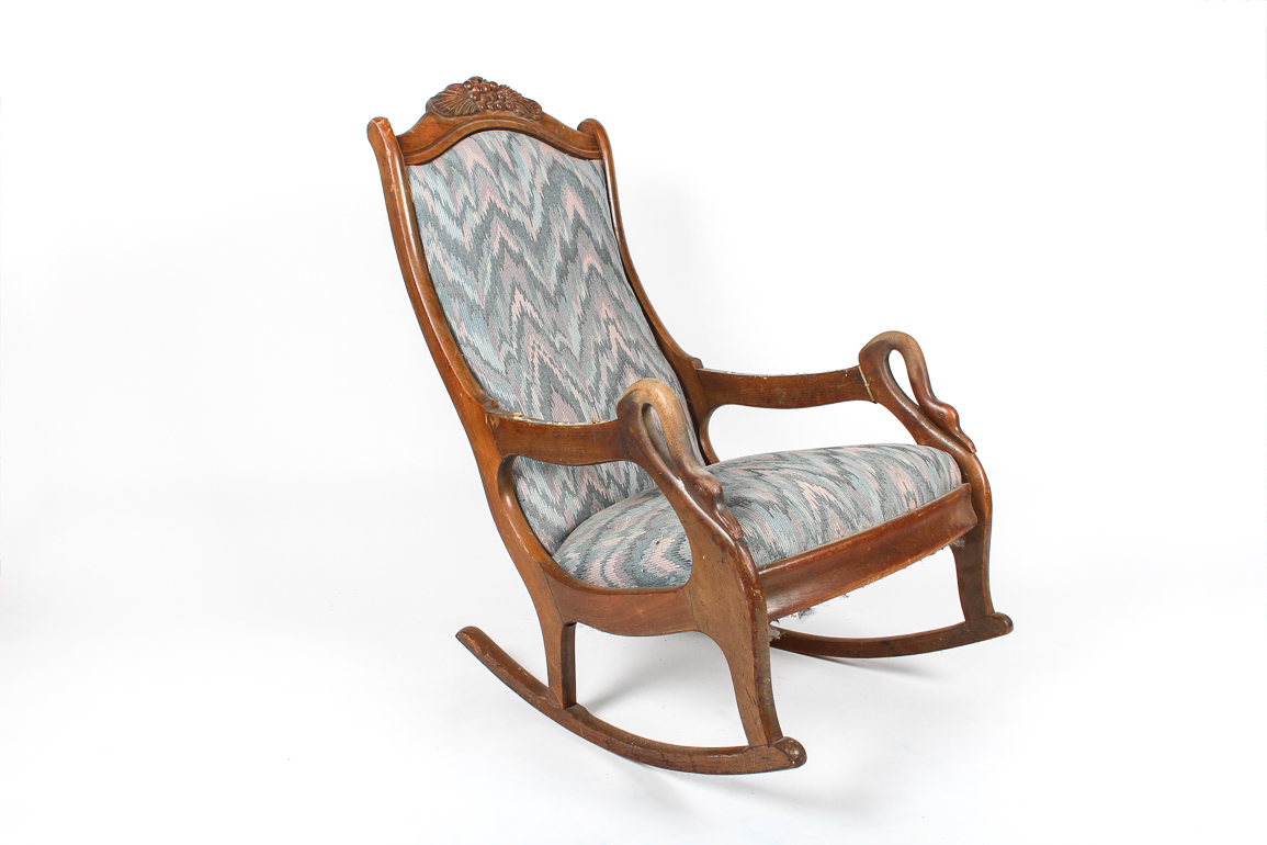 Early 20th Century Gooseneck Rocking Chair