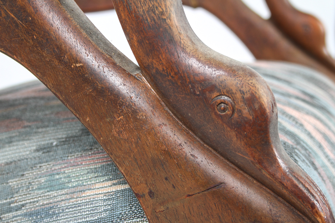 Early 20th Century Gooseneck Rocking Chair