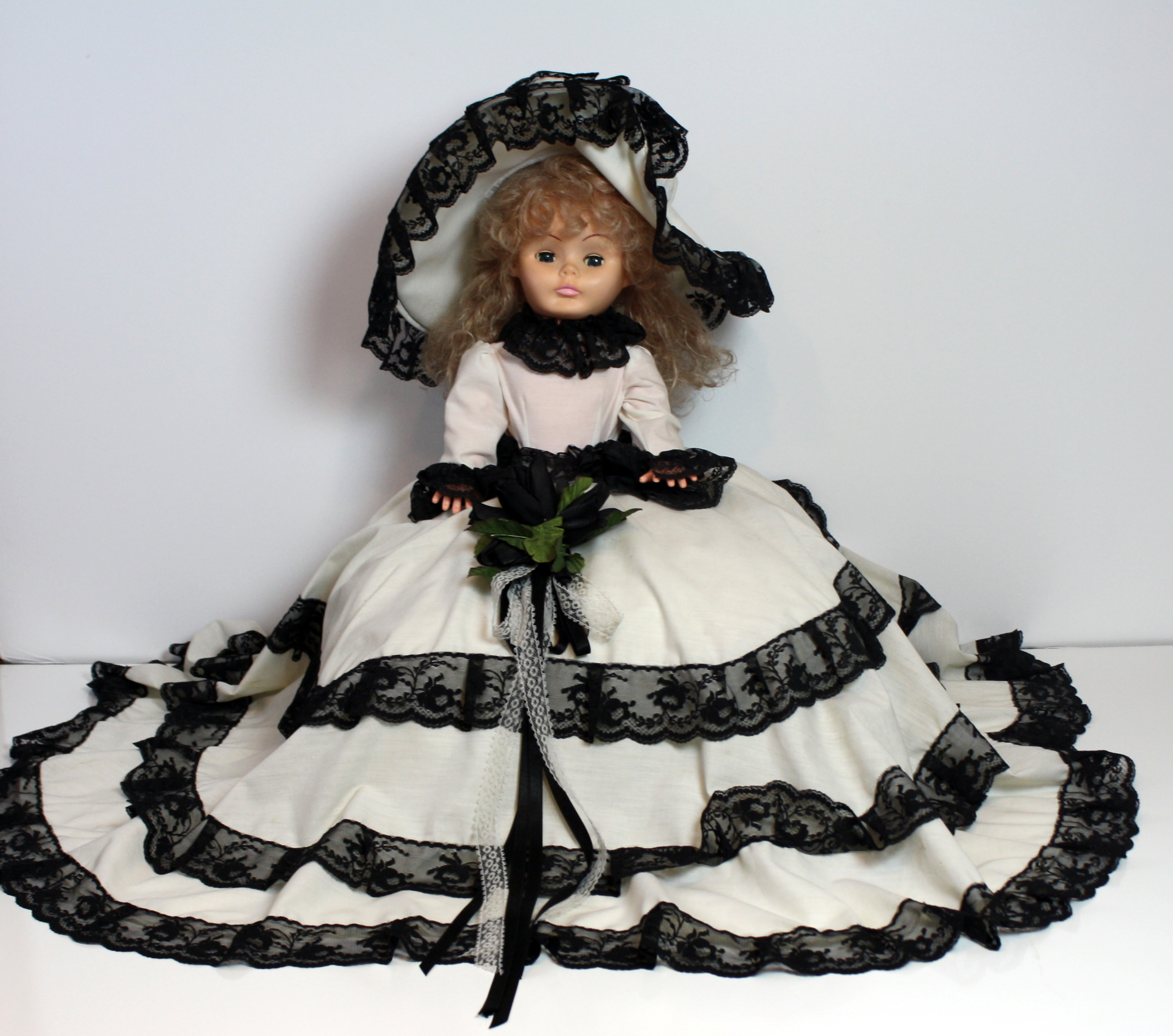 Vintage Lovee Pillow Doll with Blonde Hair and Blue Shut Eyes