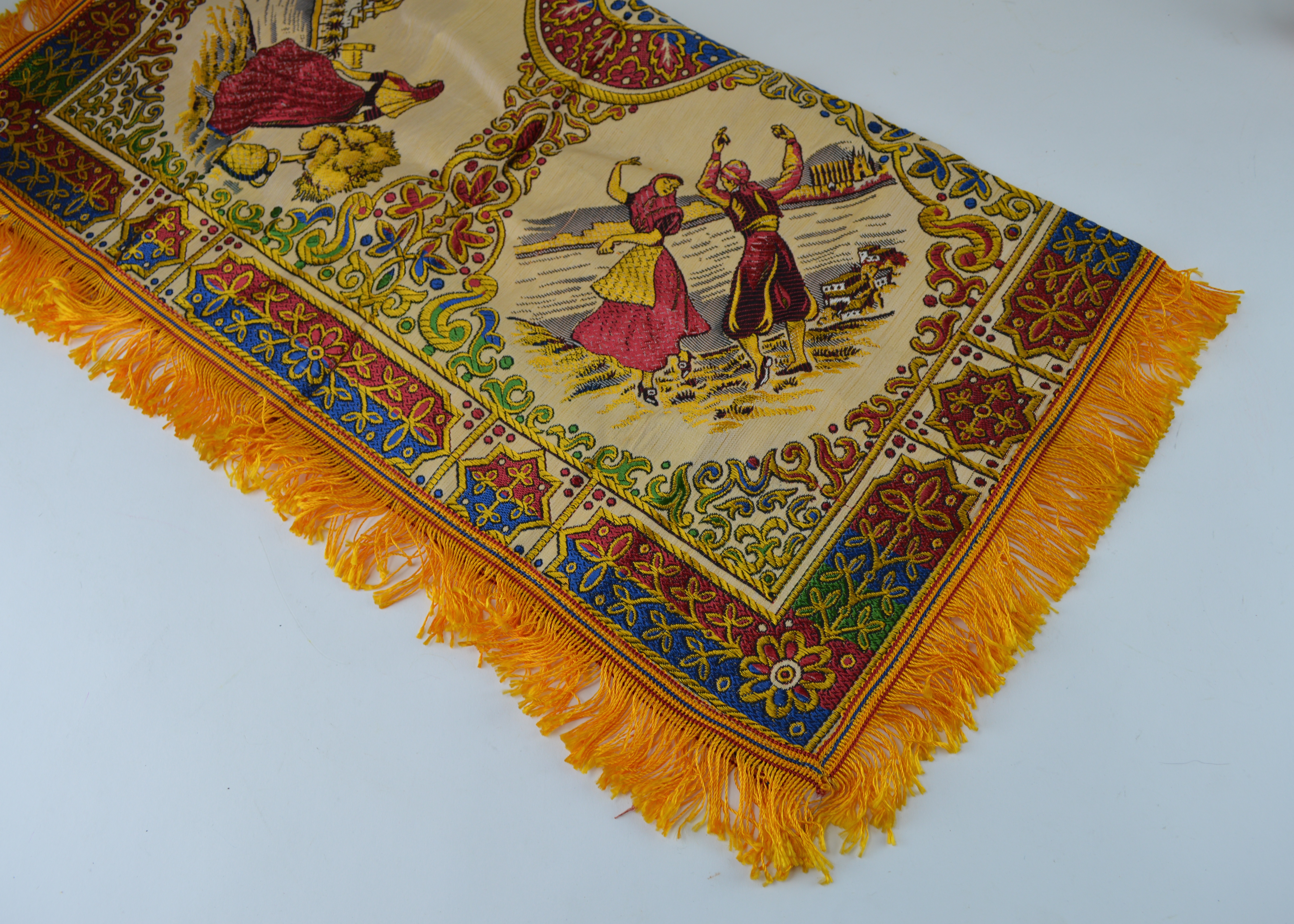 Vintage International Dolls and Windmill Tapestry