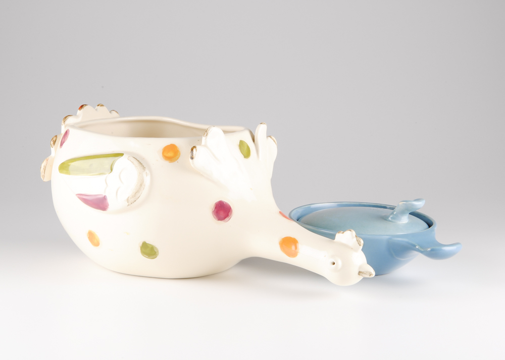 Turkey Planter and Covered Bowl