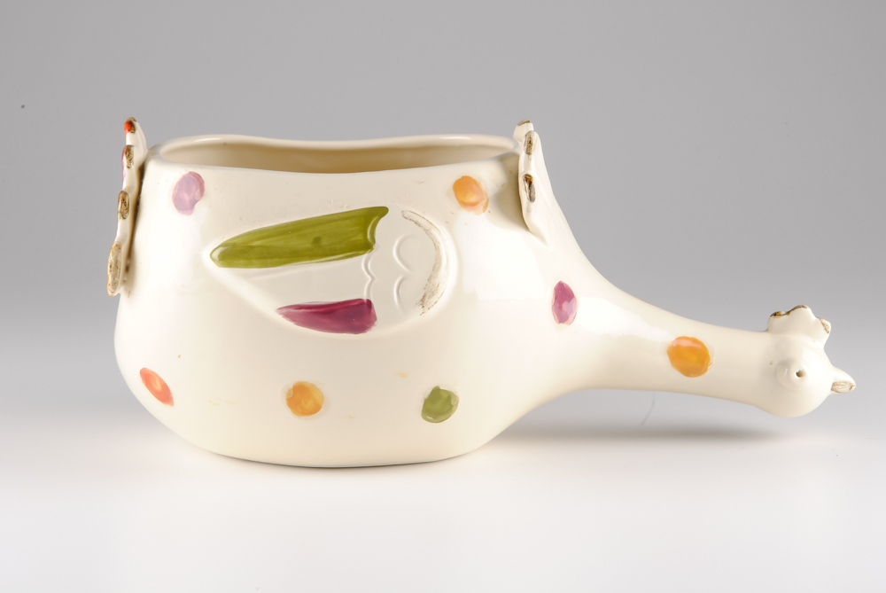 Turkey Planter and Covered Bowl