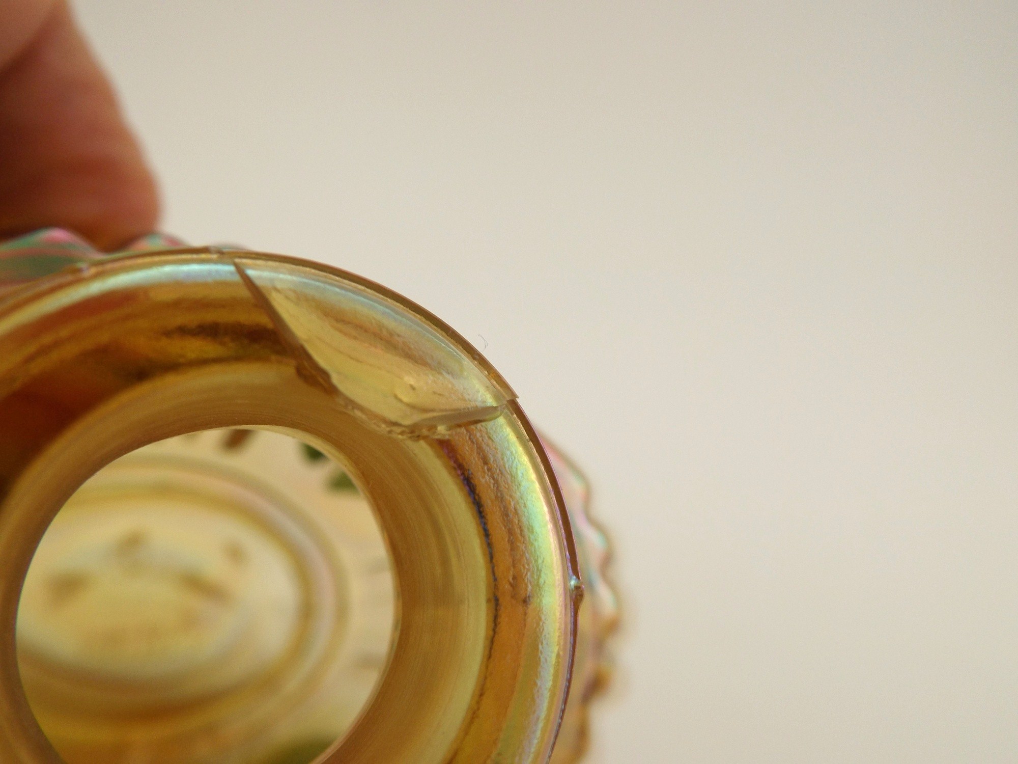 Hand-Painted Fenton Perfume Bottle