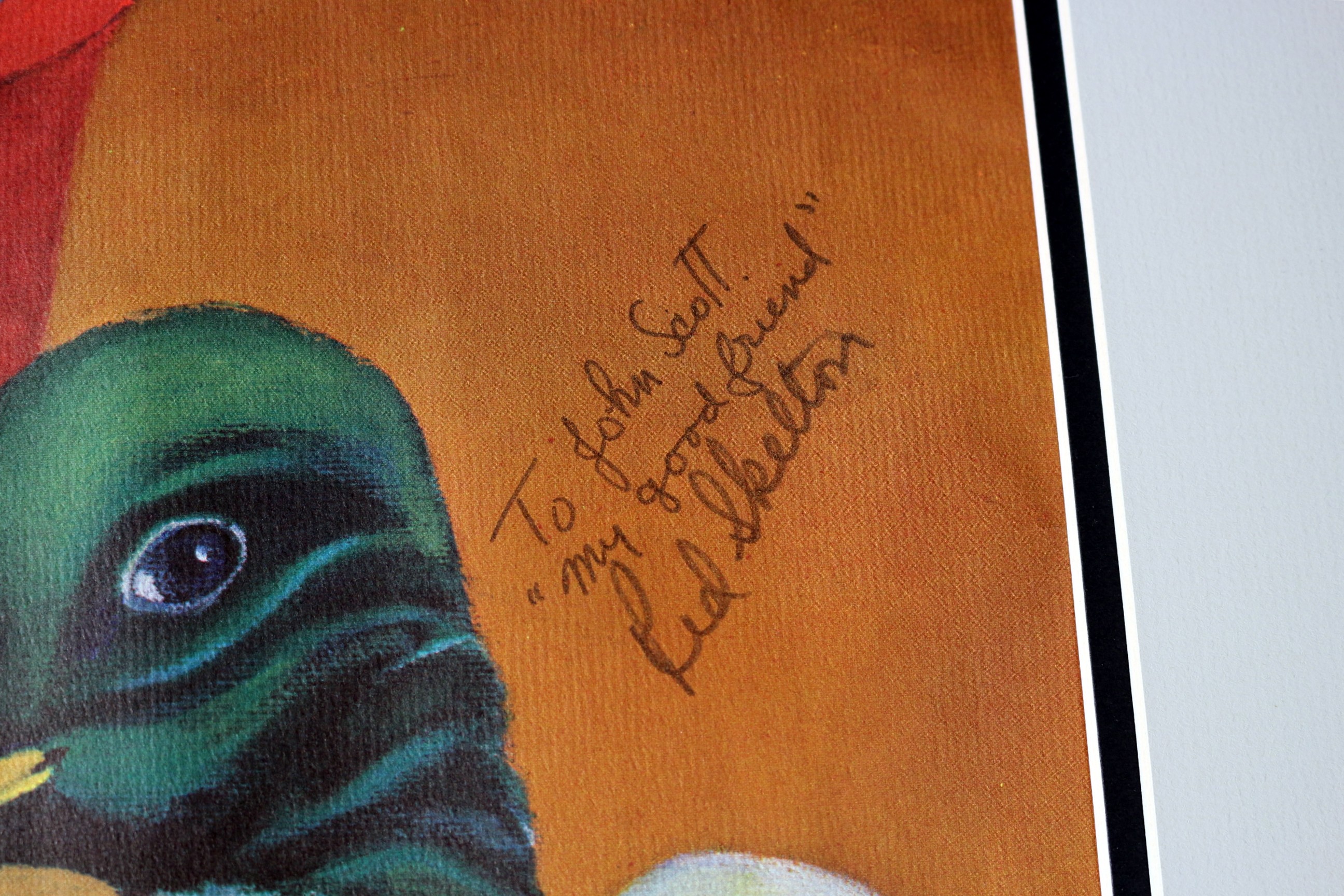 Red Skelton Signed Print Titled "Duck Eggs"