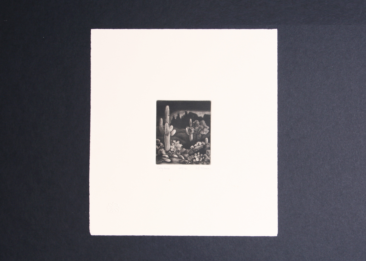 Limited Edition Southwestern Mezzotint by Jeri Elizabeth Fischer