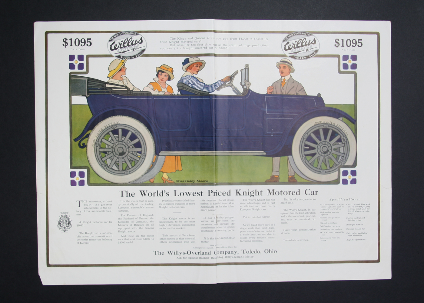 Trio of Vintage Print Advertisements