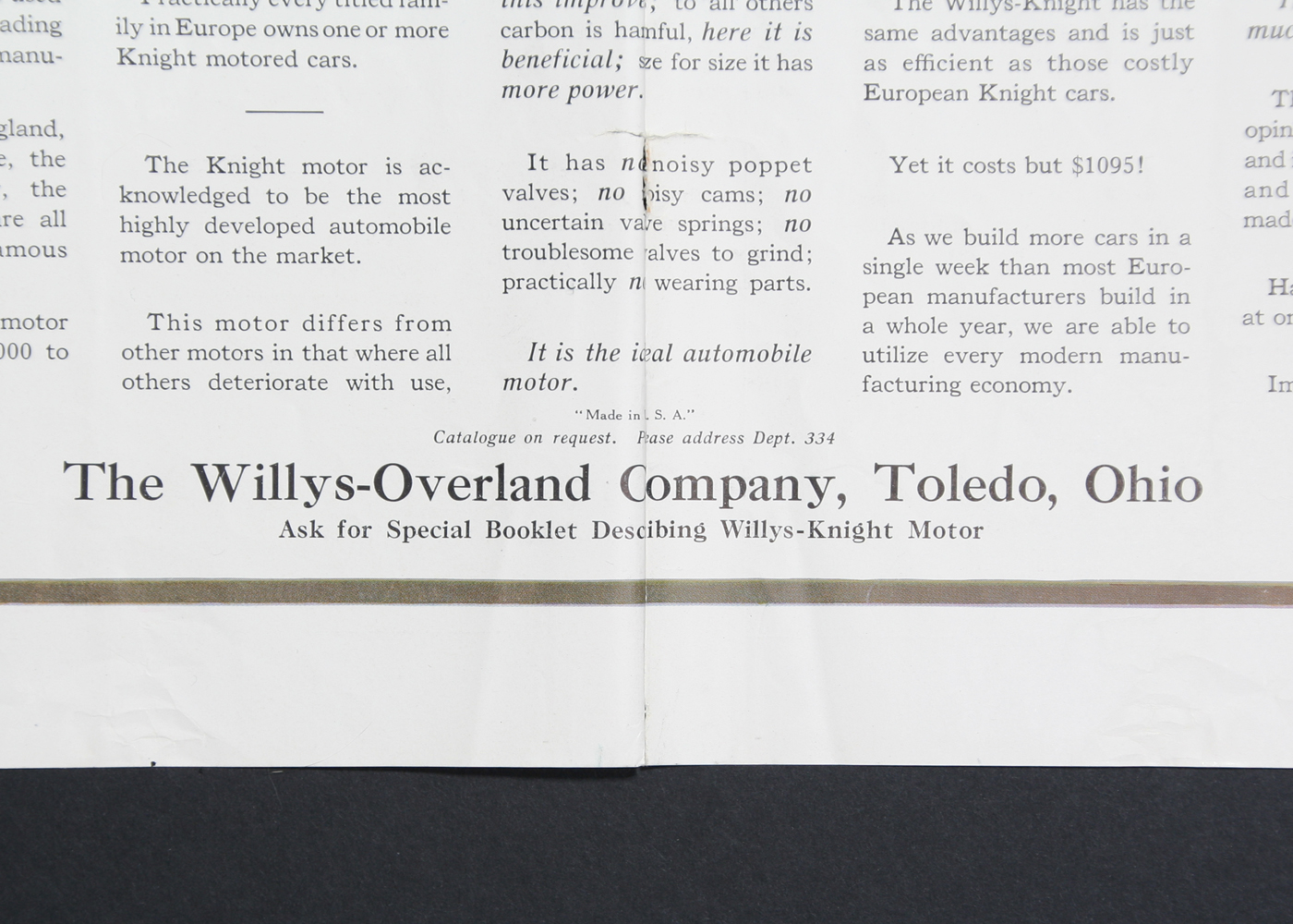 Trio of Vintage Print Advertisements