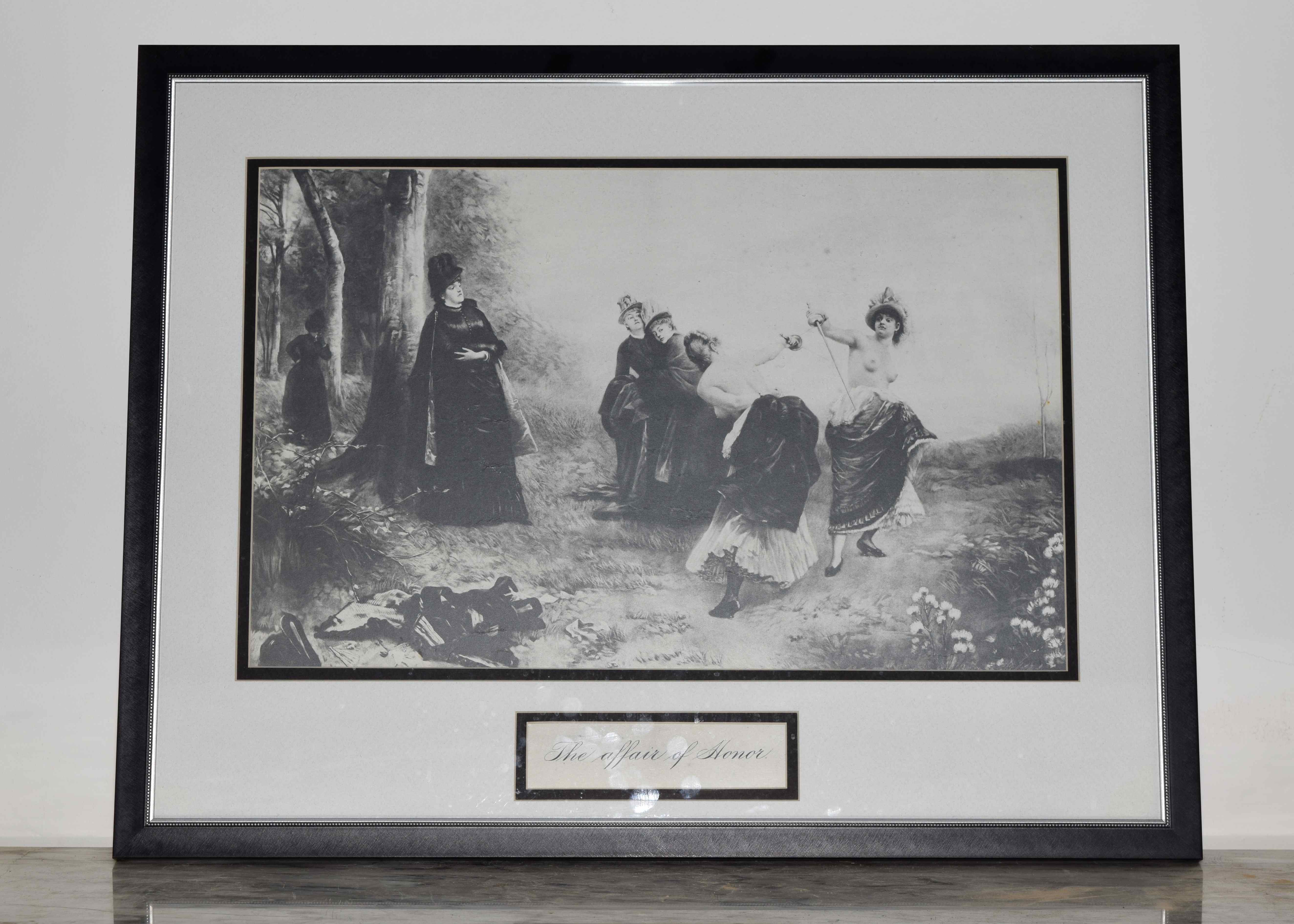 "The Affair of Honor" Photogravure by Emile Bayard Circa 1886
