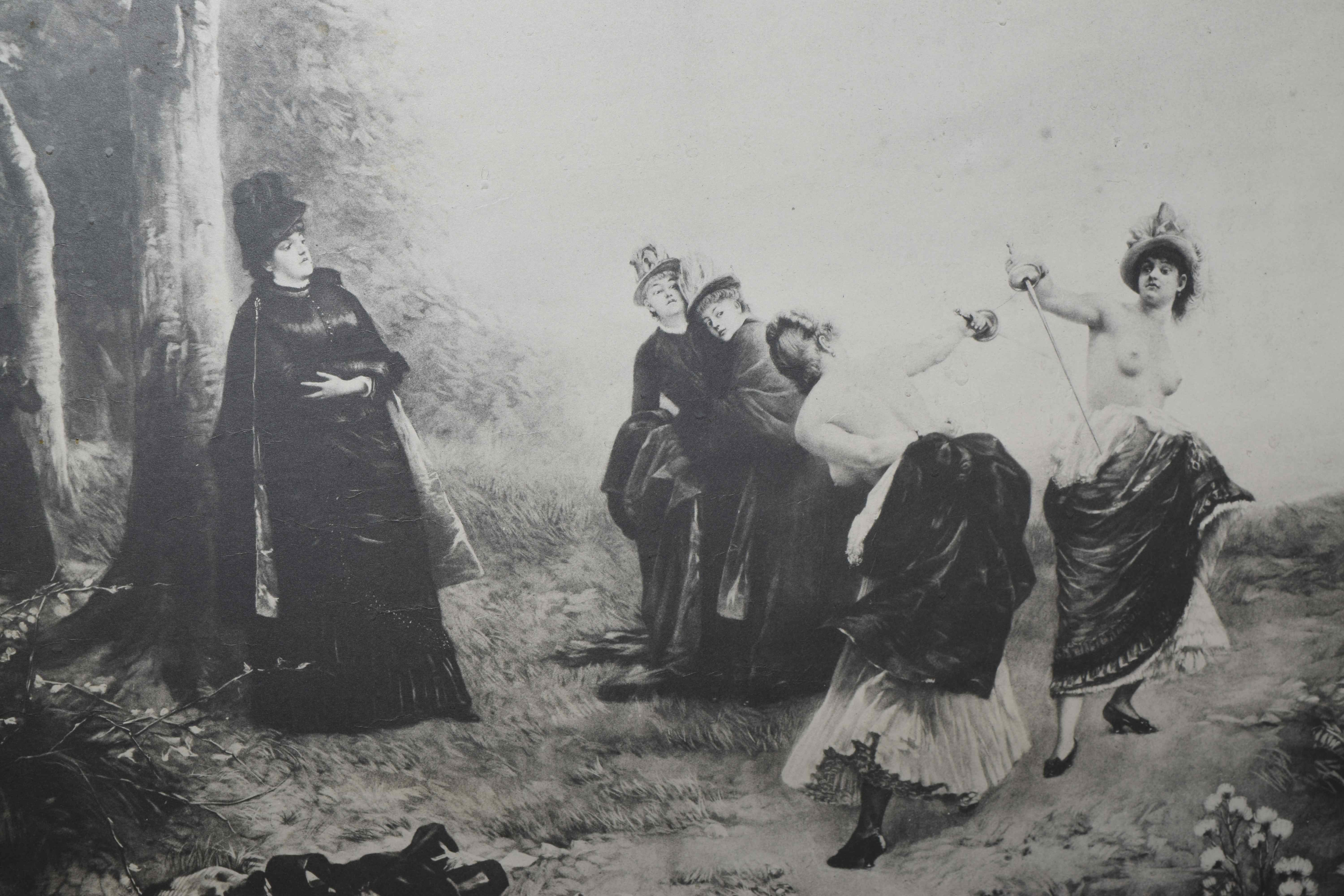 "The Affair of Honor" Photogravure by Emile Bayard Circa 1886