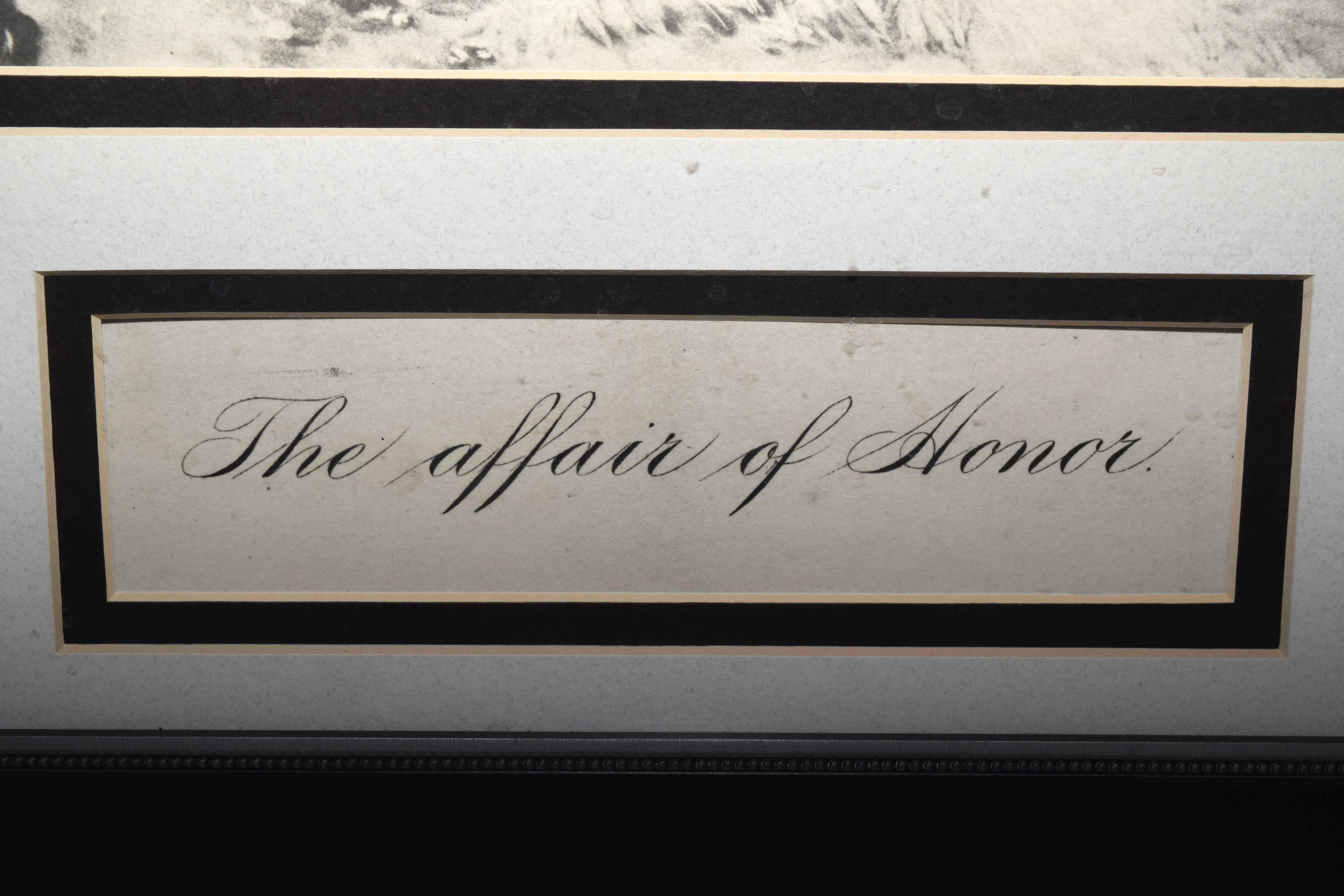 "The Affair of Honor" Photogravure by Emile Bayard Circa 1886