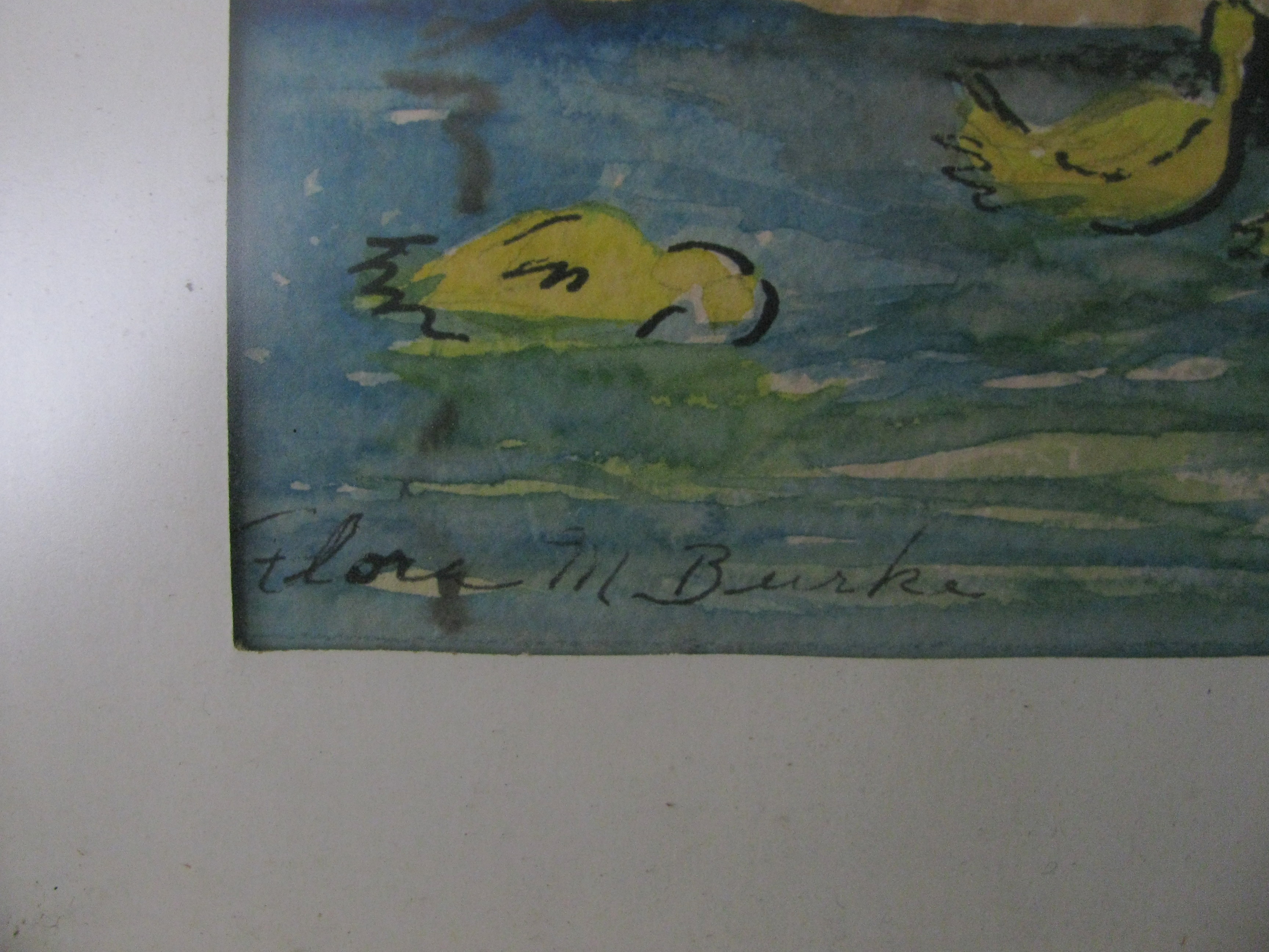 Framed Original Watercolor Painting