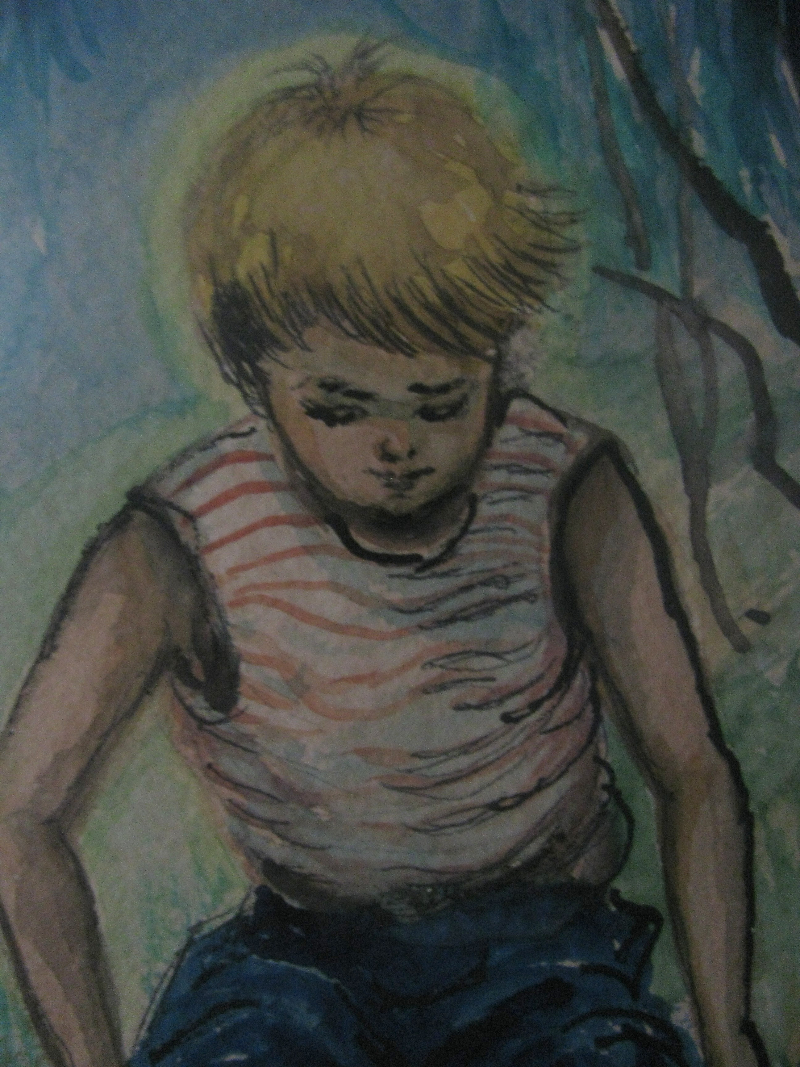 Framed Original Watercolor Painting