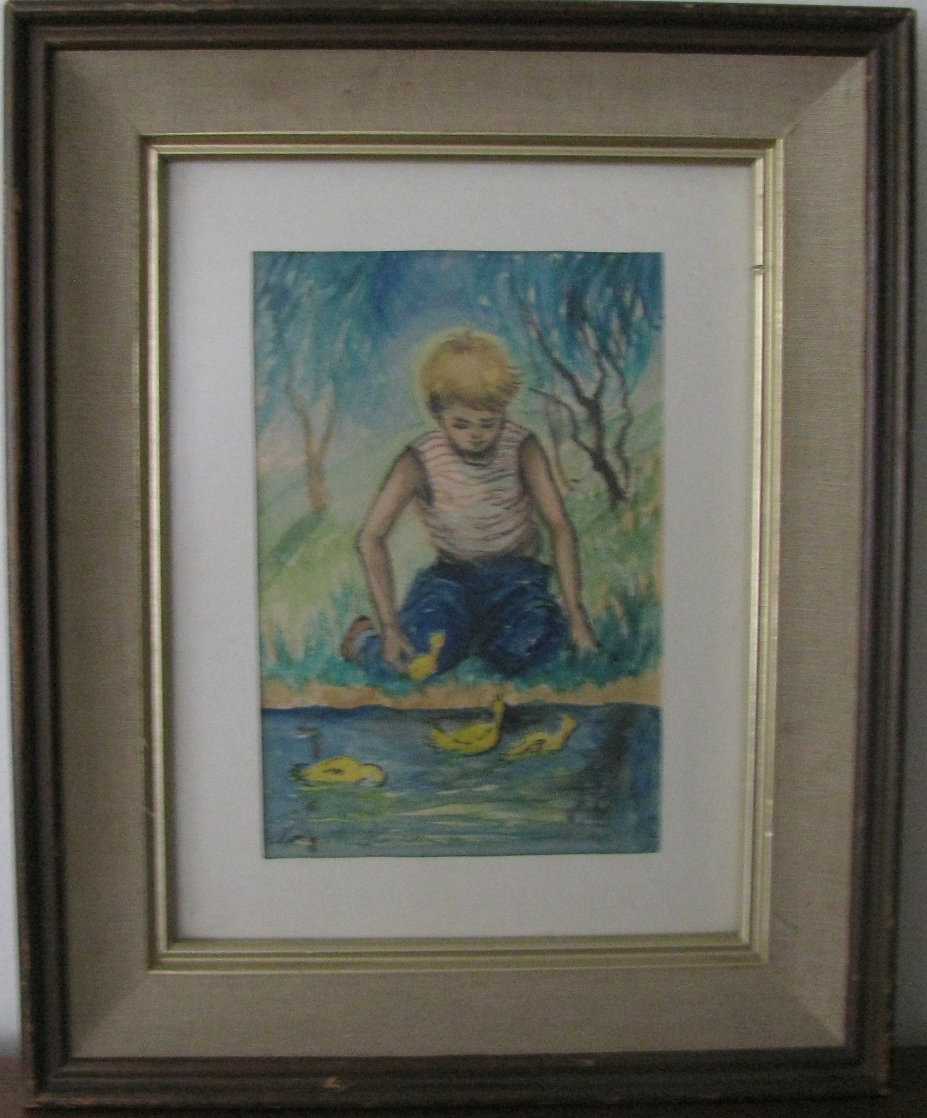 Framed Original Watercolor Painting