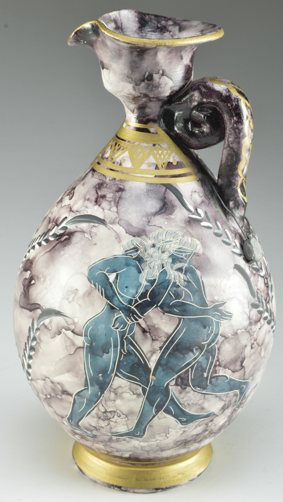 Two Contemporary Artisan Greek Vases