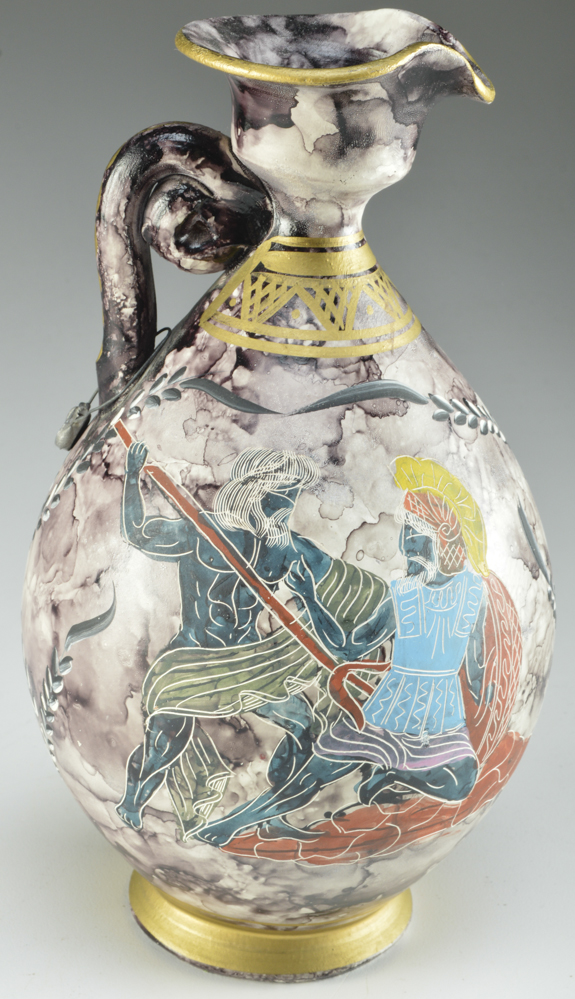 Two Contemporary Artisan Greek Vases