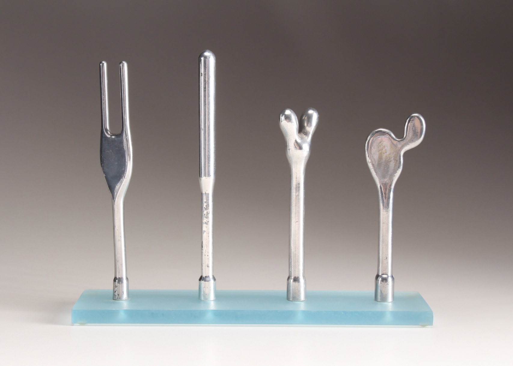 Four Vintage Balloon Molds Mounted on Acrylic