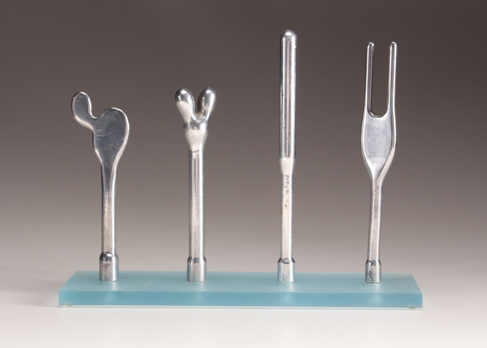 Four Vintage Balloon Molds Mounted on Acrylic