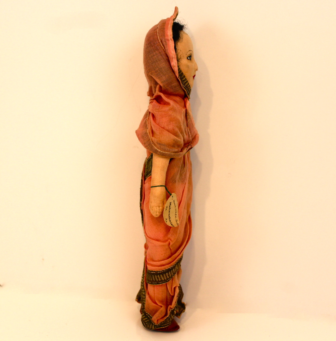 Vintage  Handmade India Cloth Doll with Sari