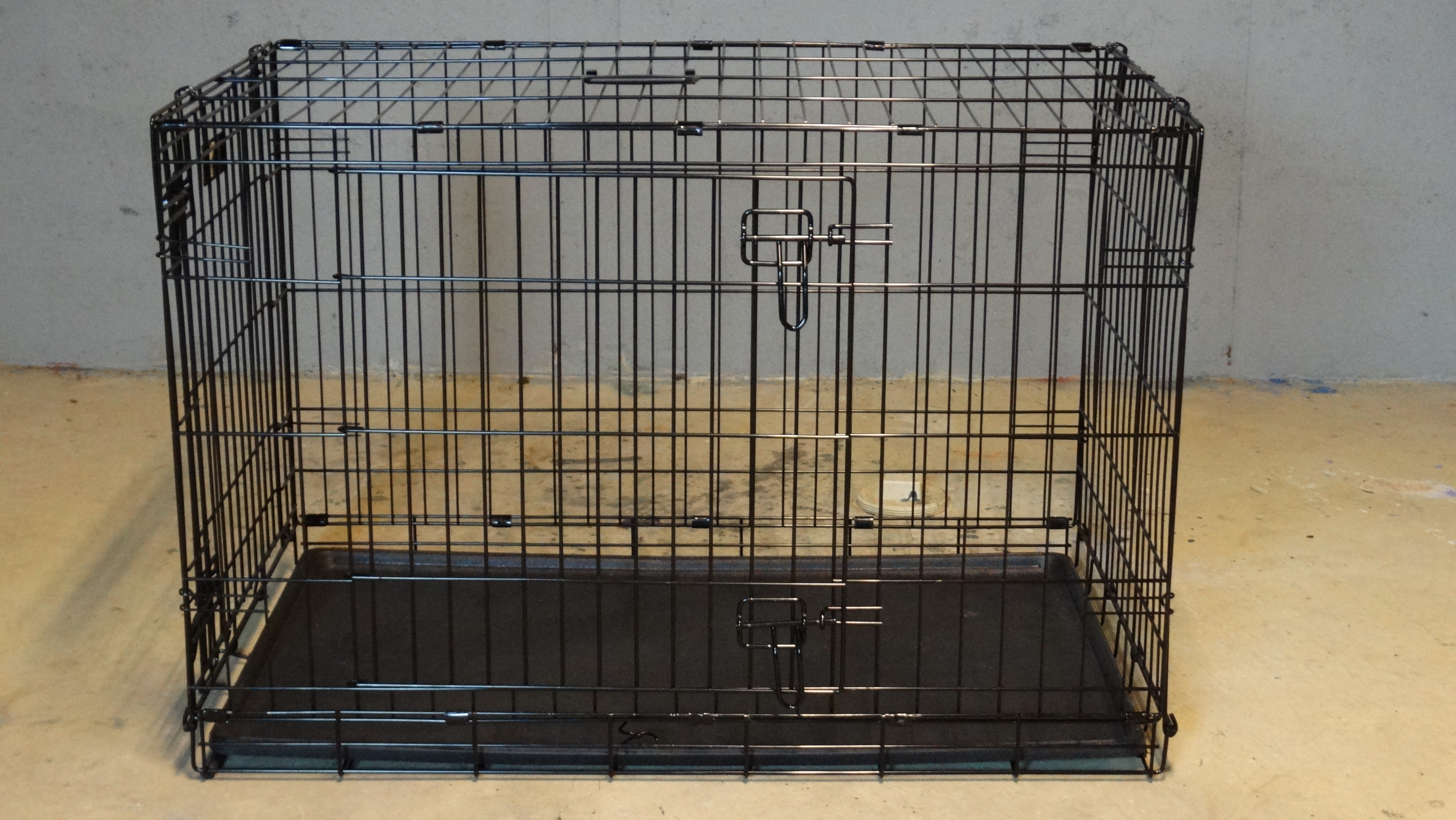 Folding "Top Paw" Double Door Dog Crate