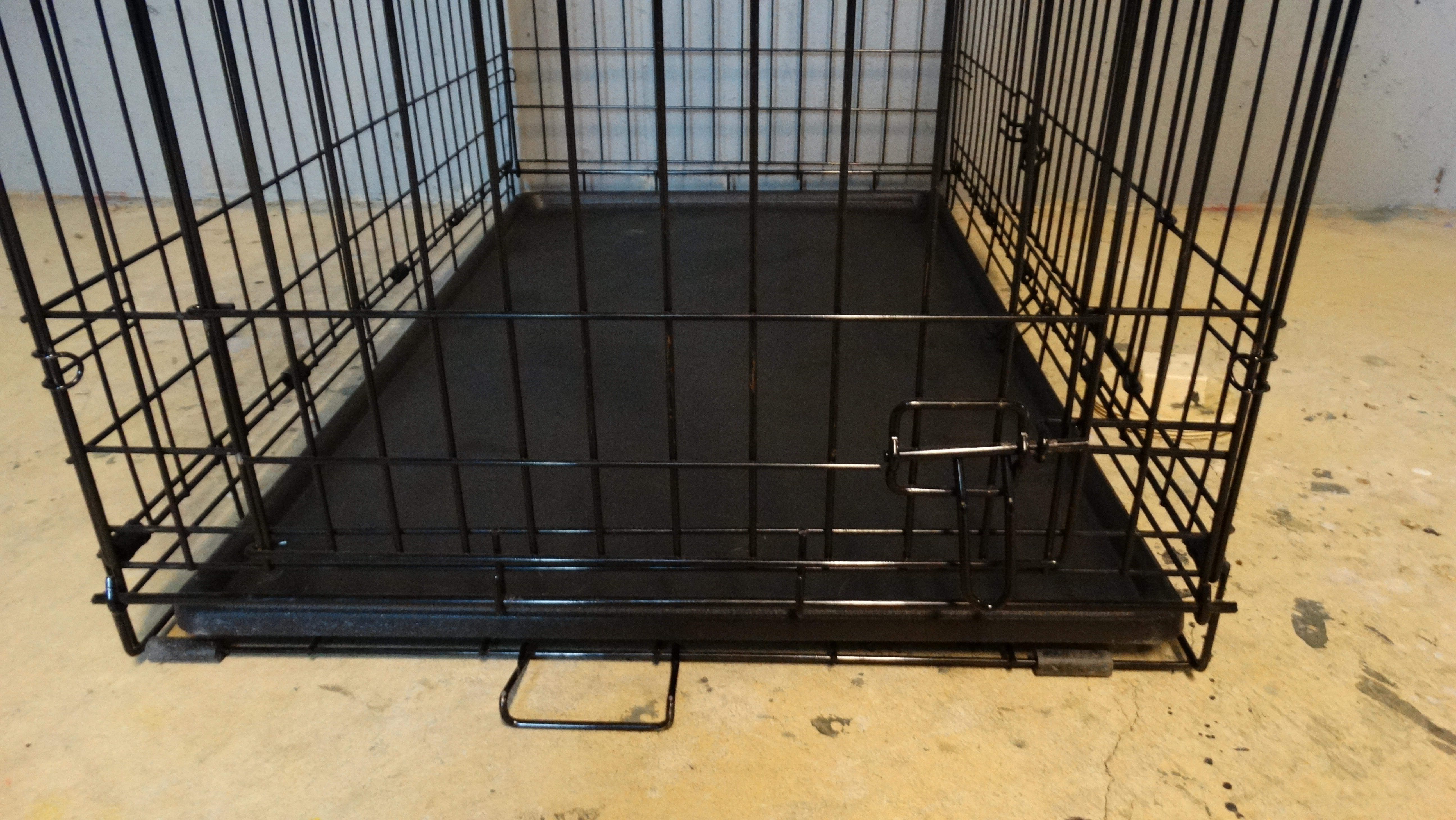 Folding "Top Paw" Double Door Dog Crate