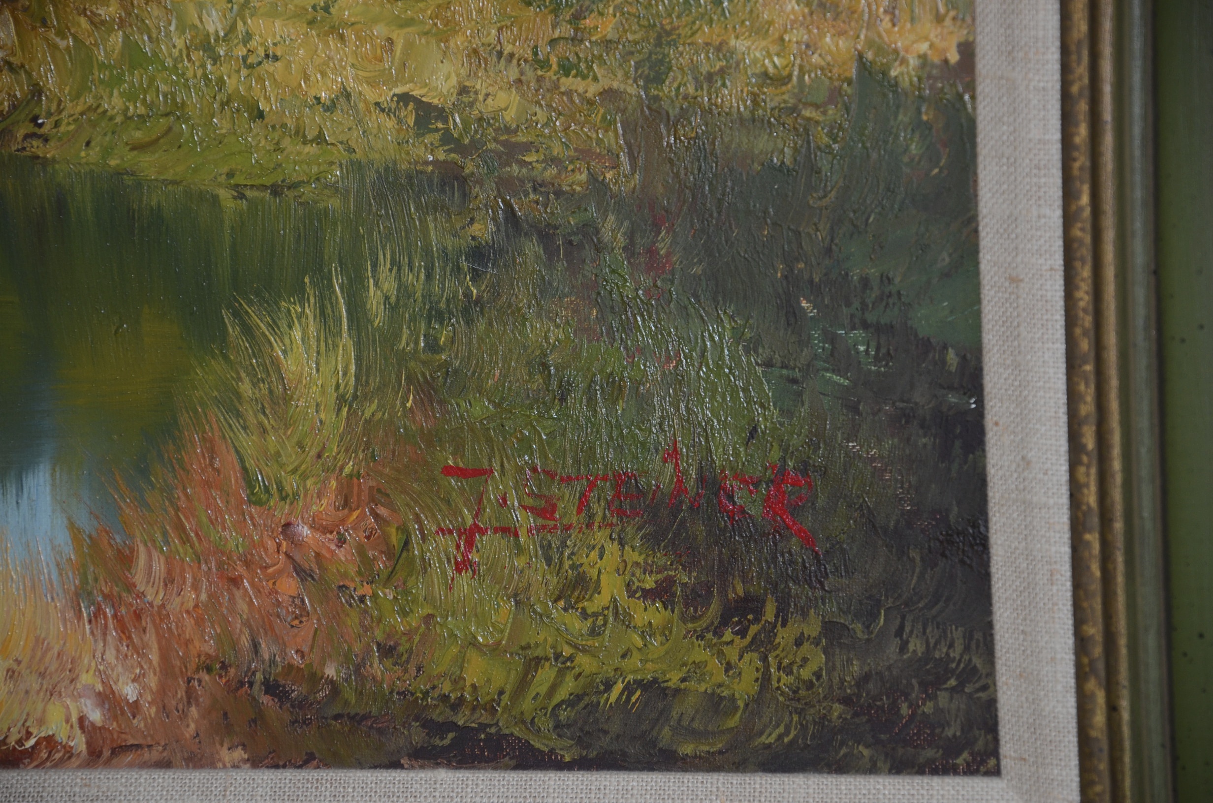 Original Oil on Canvas Painting by T. Steiner