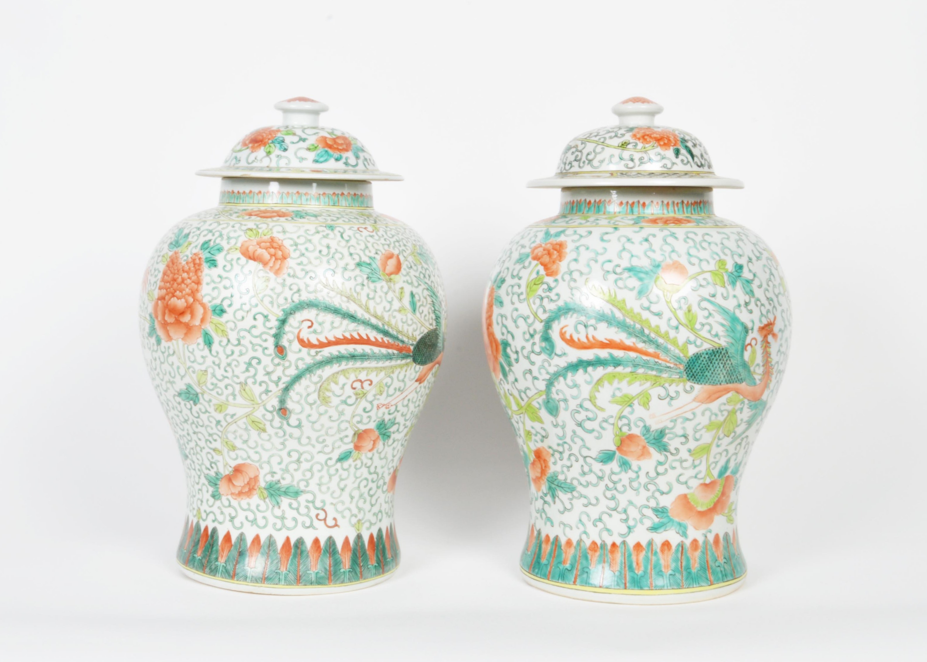 Porcelain Lidded Vases