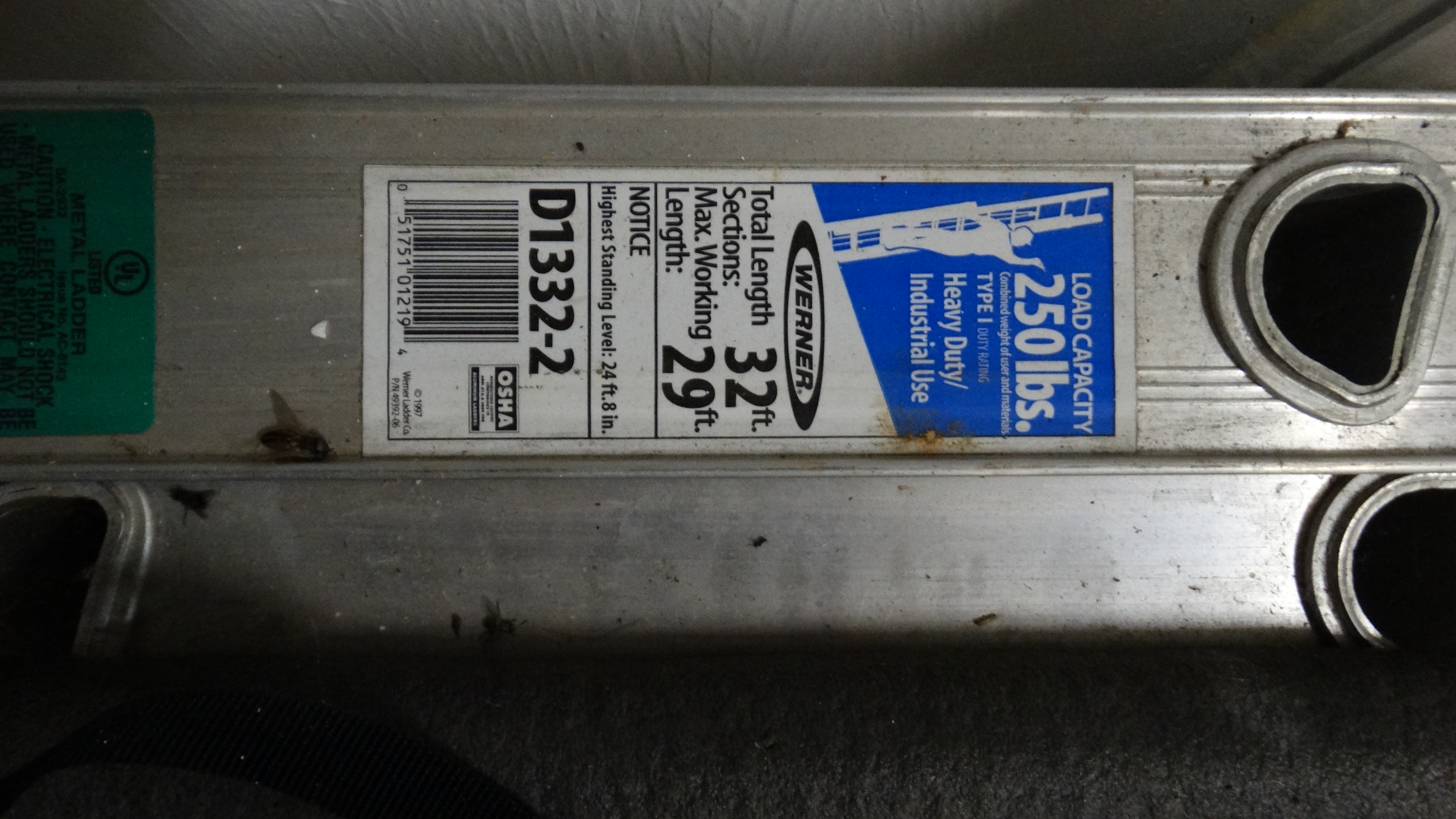 Werner Aluminum Extension Ladder and Wooden A-Frame Ladder