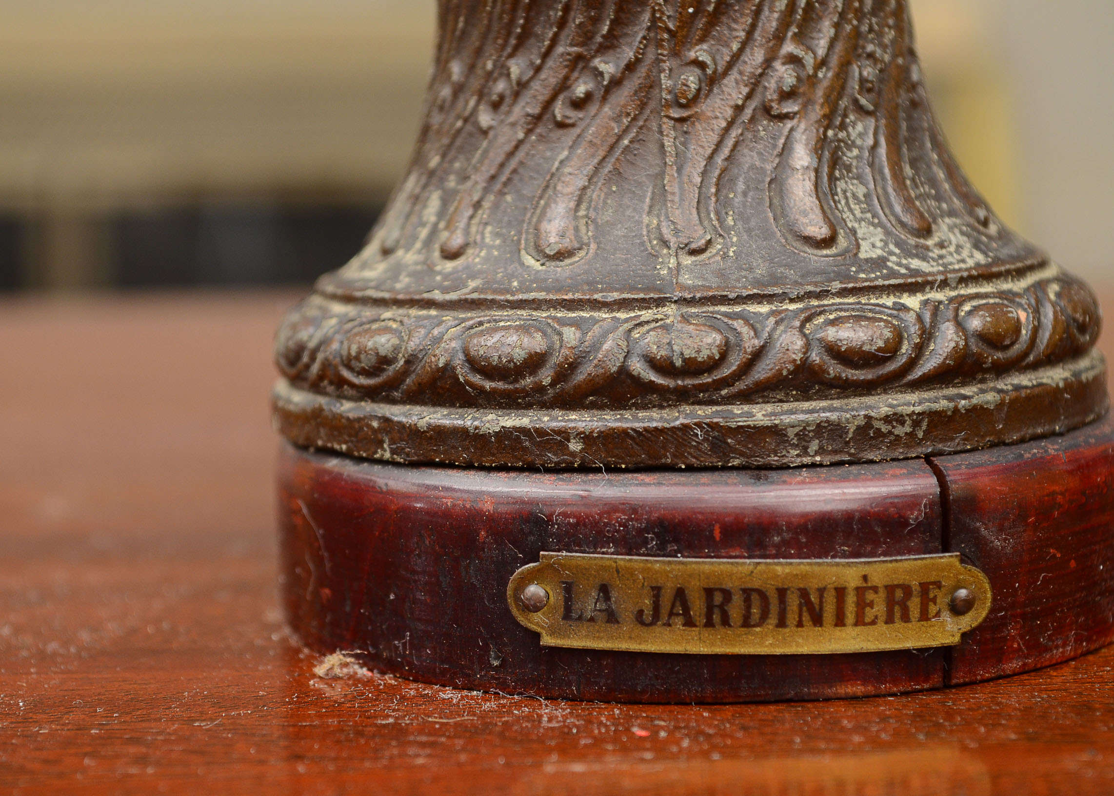 Pair of Cast Metal Statuettes
