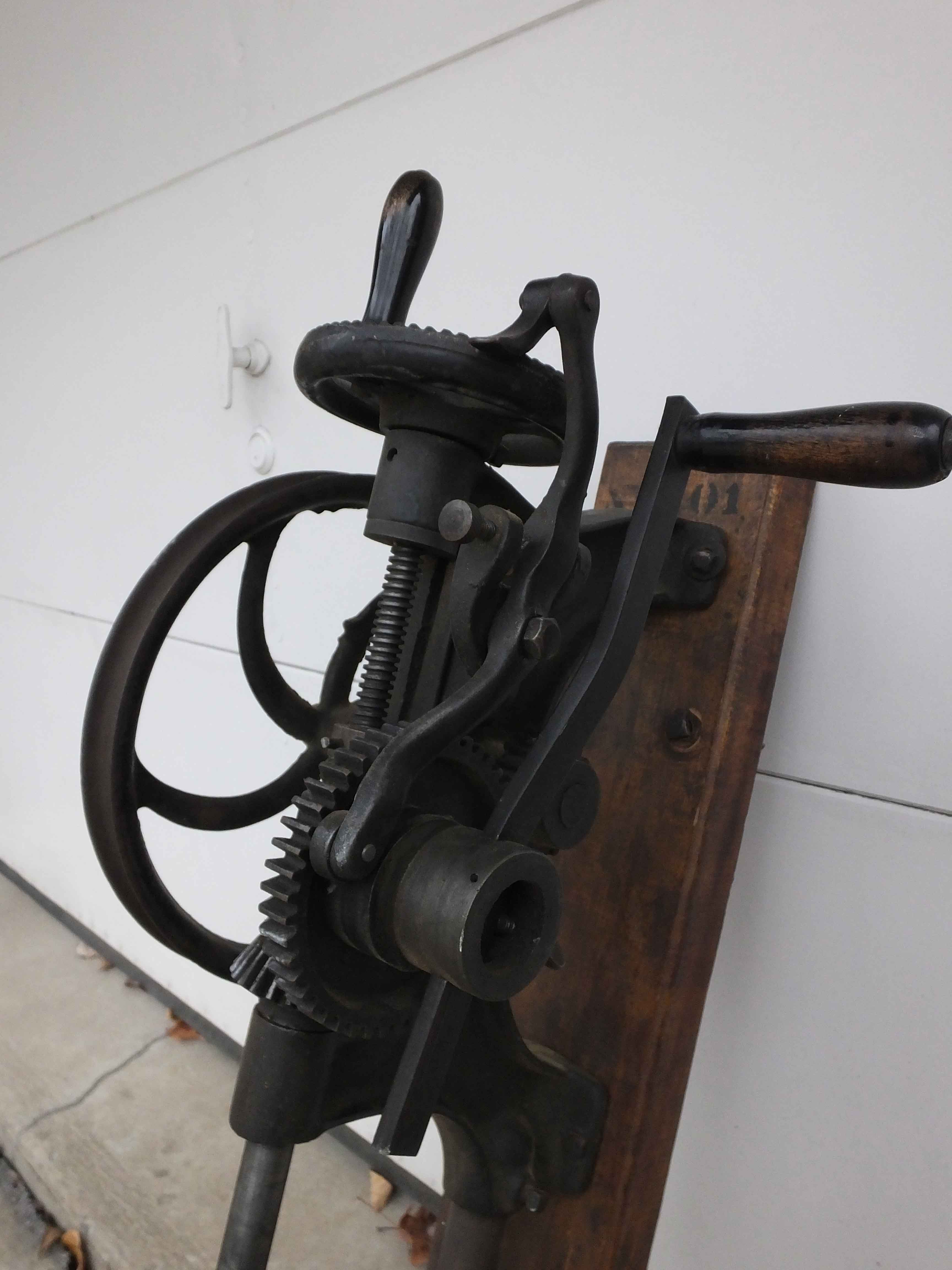 Antique Champion Blower and Forge Drill Press