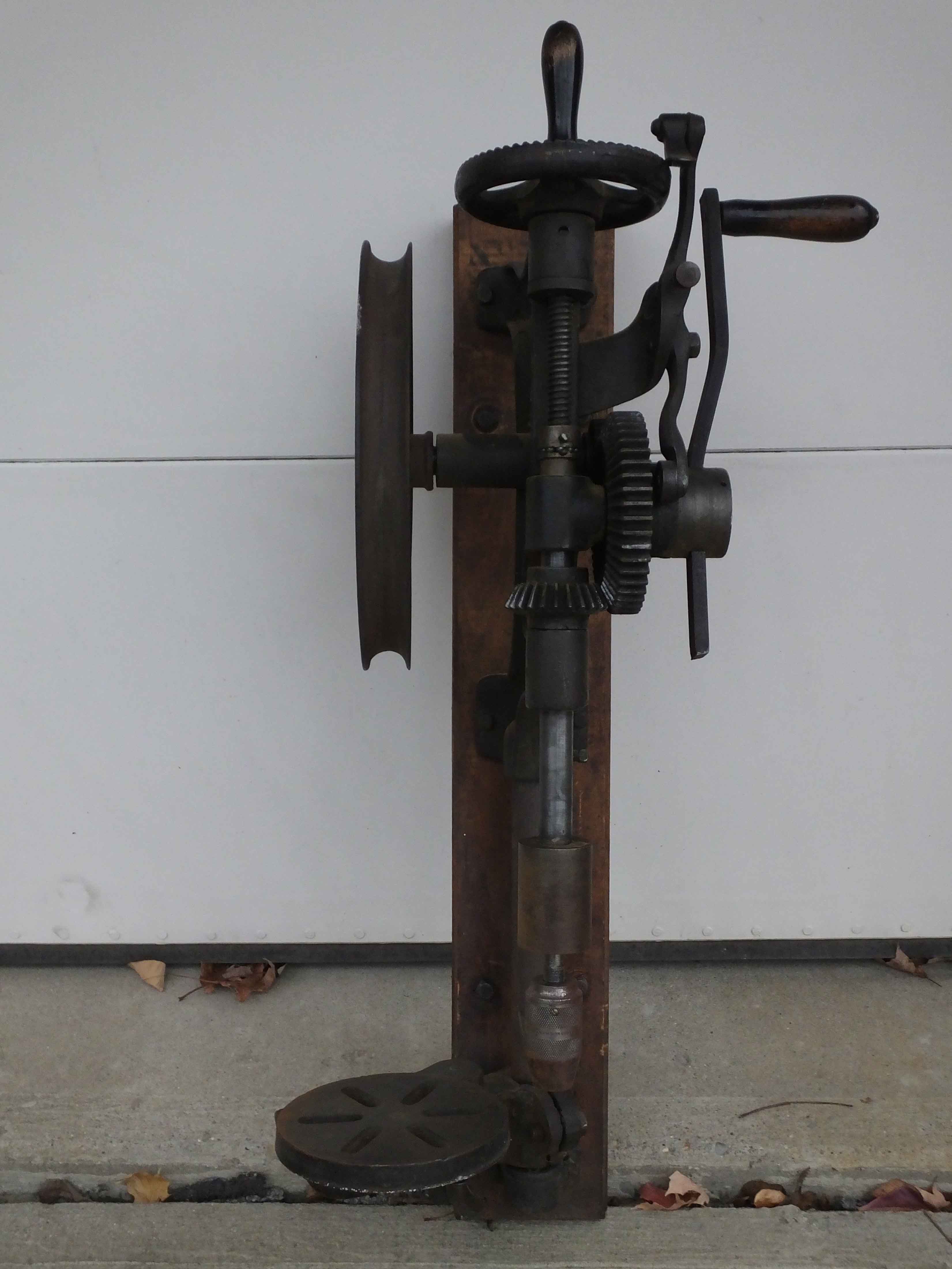Antique Champion Blower and Forge Drill Press